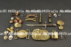 Lot d’objets de la Premiere Guerre mondiale, patriotiques et artisanaux. Group of patriotic and handmade First World War objects.