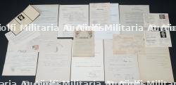 Lot de documents d un resistant des Insoumis d Anvers, De Weerspannigen. Documents belonging to an Antwerp Resistance member of De Weerspannigen.