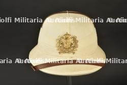 Casque tropical de la Force publique. Force Publique tropical helmet.