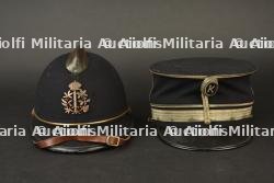 Kepi et casque de police belges. Belgian police kepi and helmet.