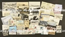 SABENA et aviation civile, lot de cartes et d’enveloppes. SABENA and civil aviation, collection of cards and envelopes.