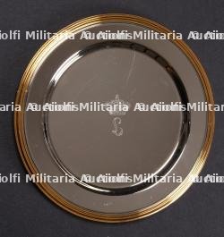 Assiettes de la Maison royale de Leopold III. Plates from the Royal Household of King Leopold III of Belgium.