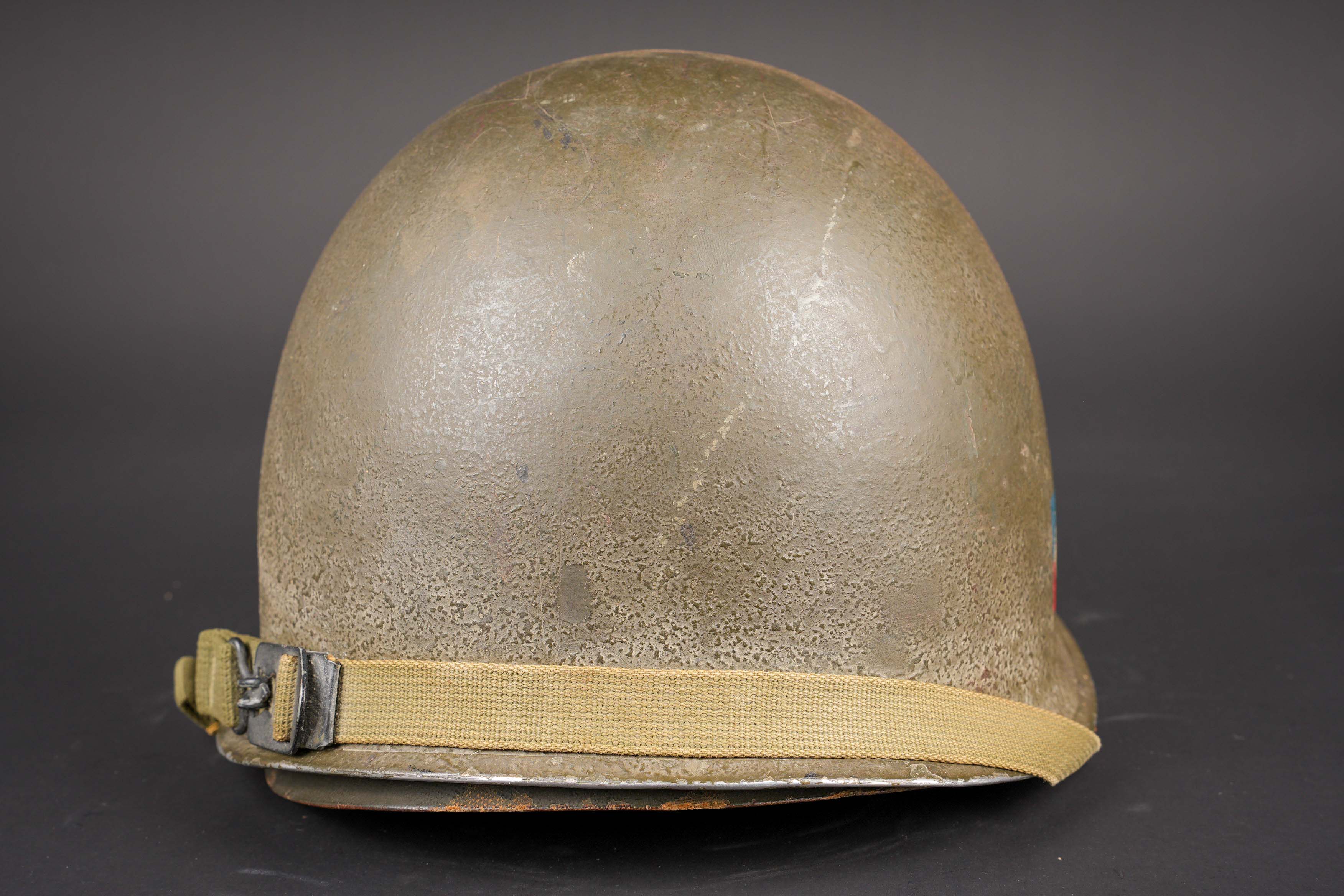 Casque de parachutiste US légion étrangère. U.S. paratrooper helmet used by the Foreign Legion. — photo 6