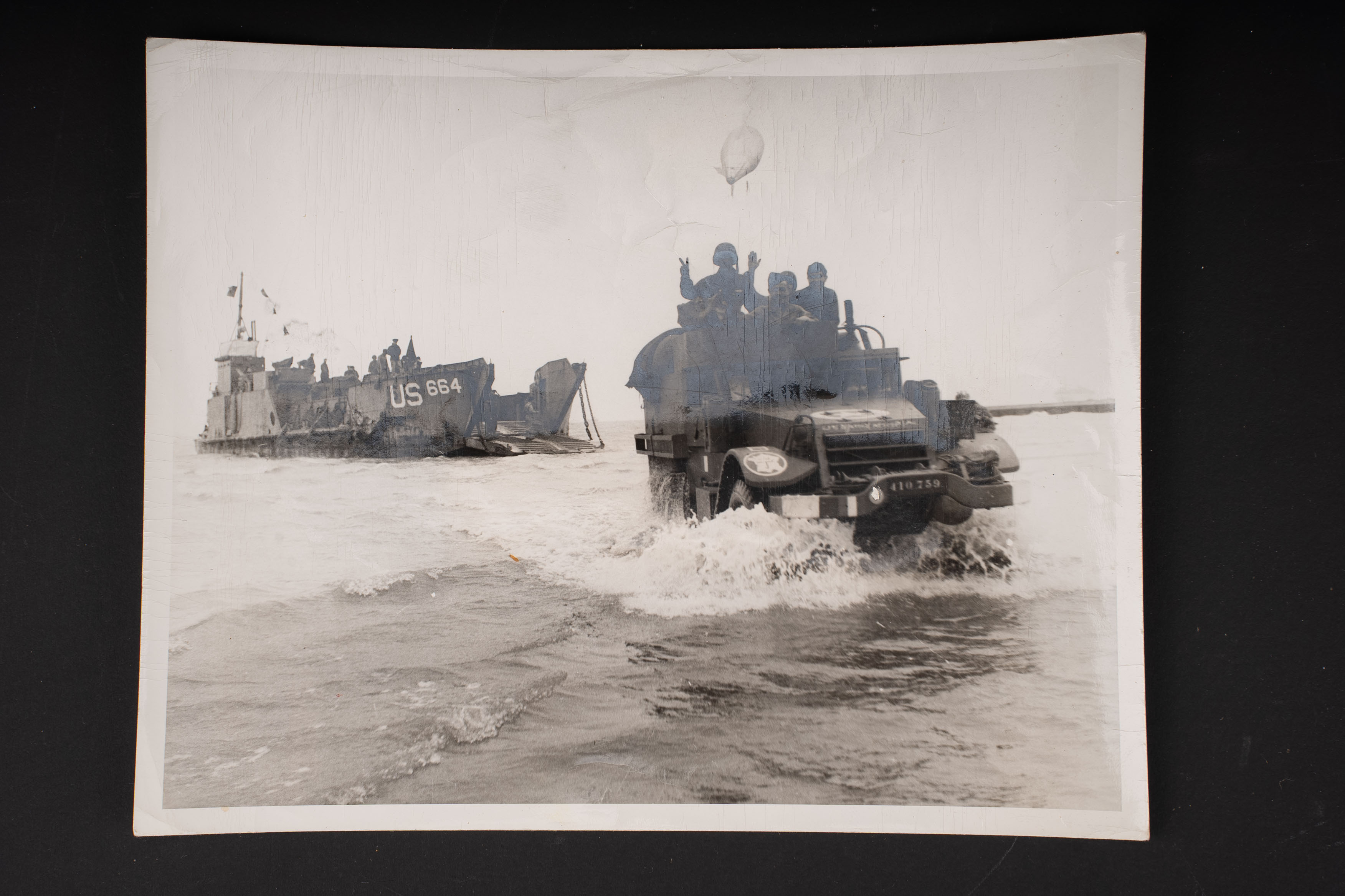 Photo de presse 2ème DB française. French 2nd Armored Division press photograph. — photo 1