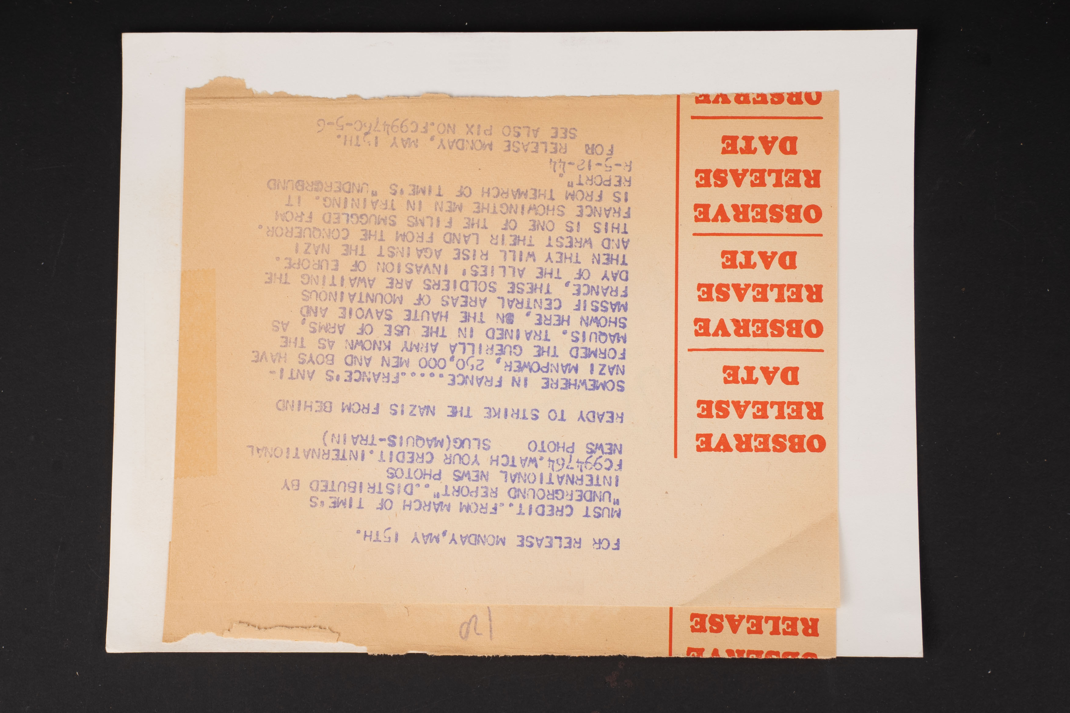 Photo de presse FFI. FFI press photograph. — photo 2