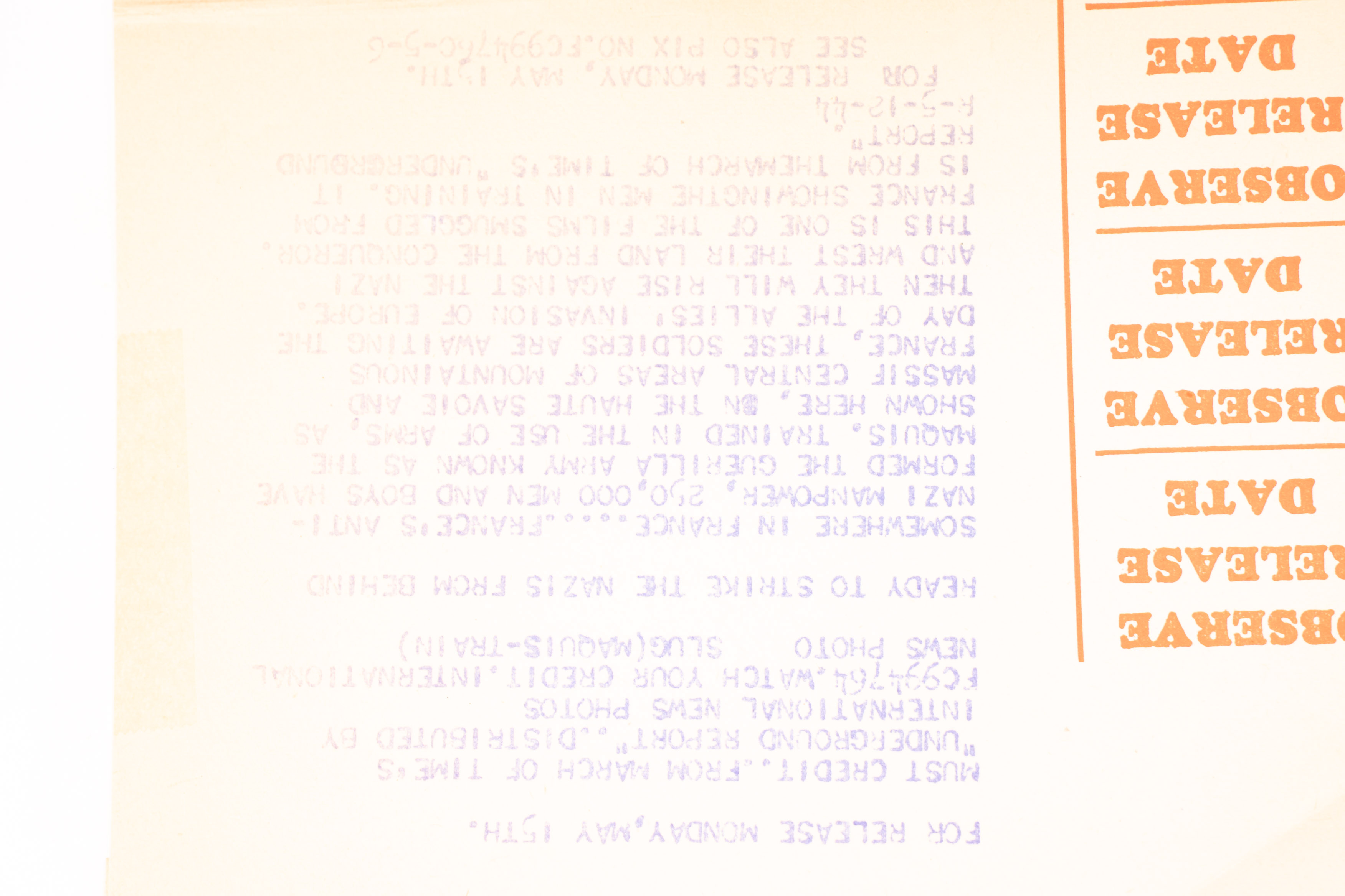 Photo de presse FFI. FFI press photograph. — photo 4