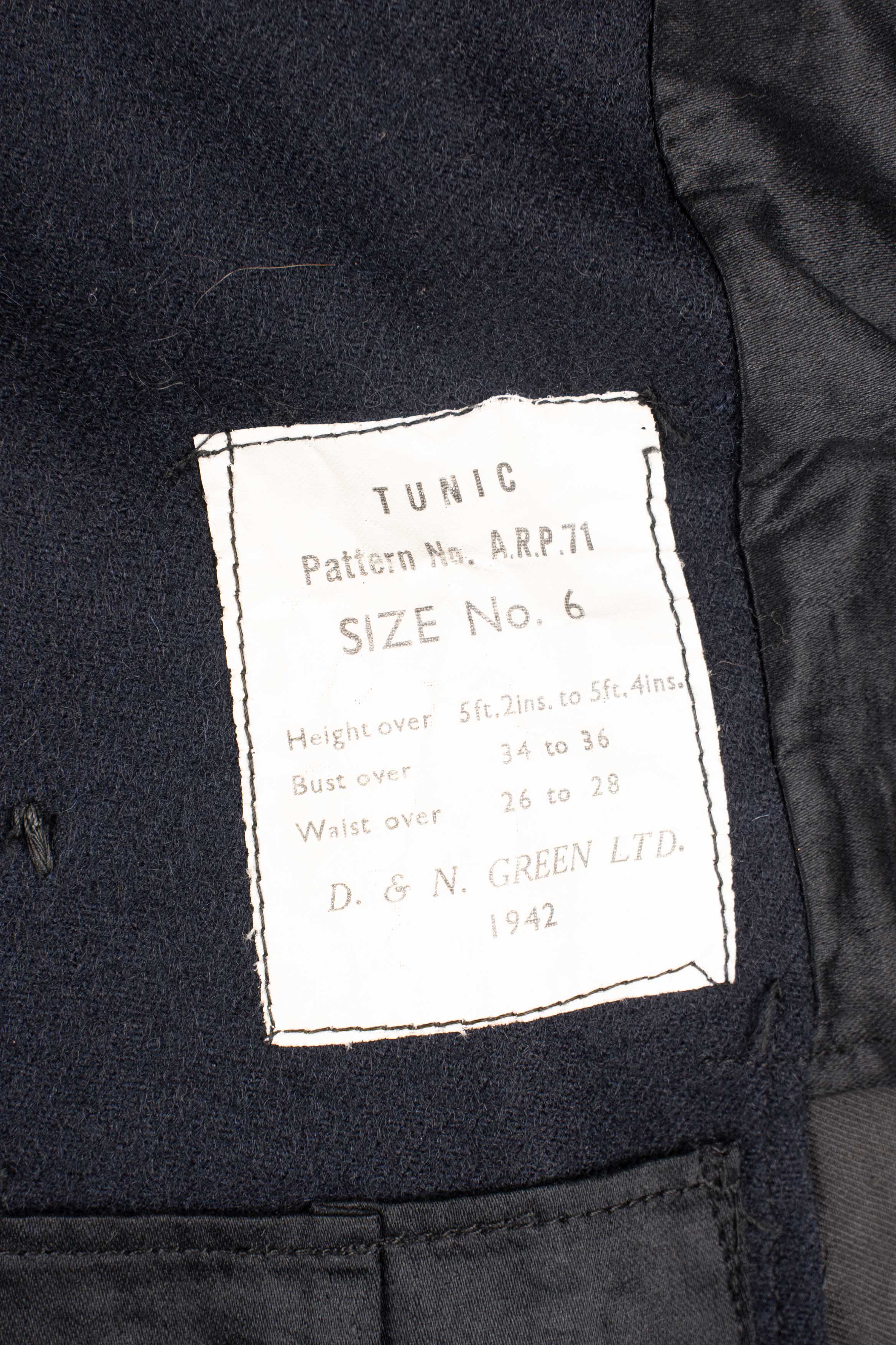 Vareuse CD Britannique. British Civil Defence tunic. — photo 11