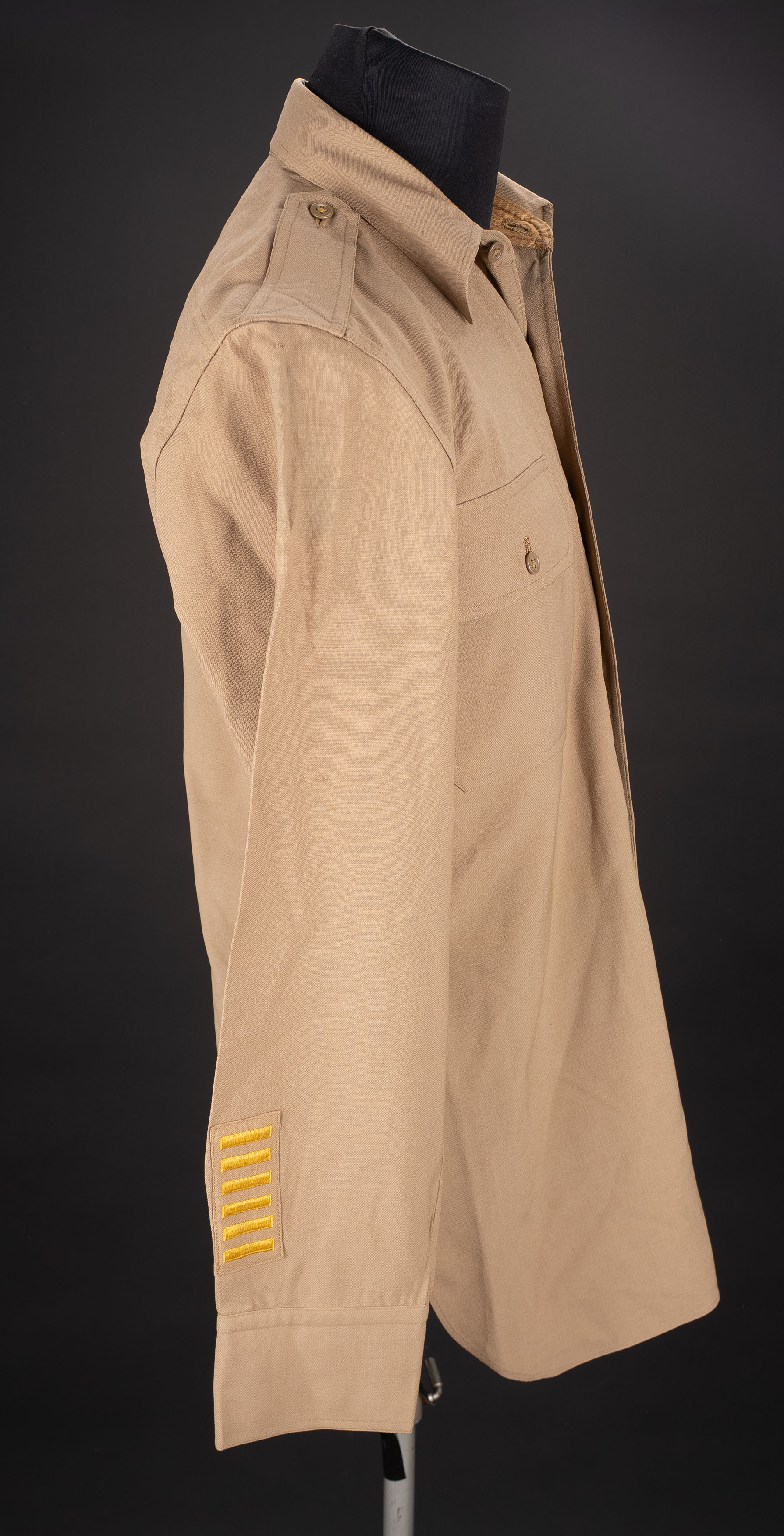 Chemise d'officier chino. Khaki officer’s shirt — photo 6