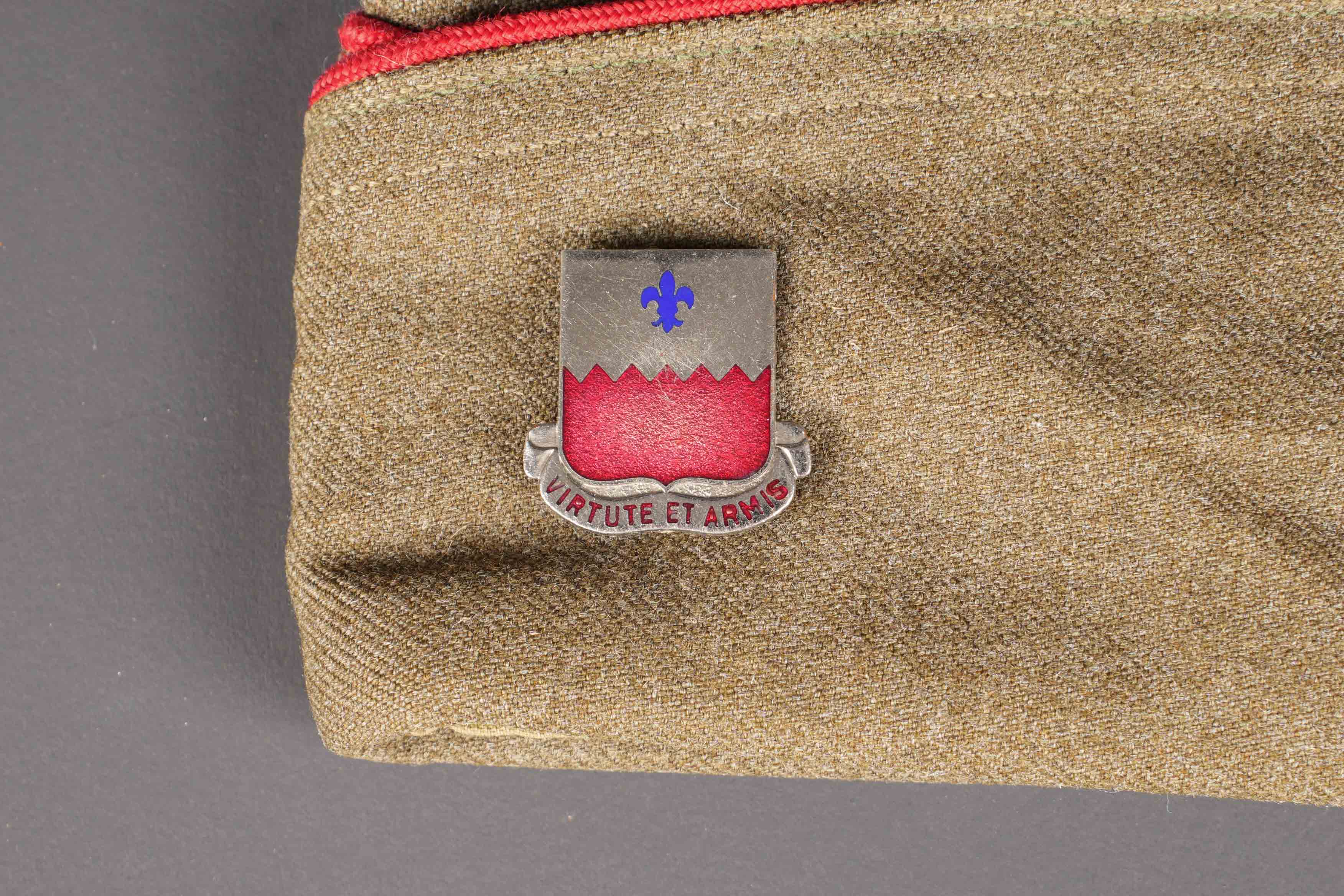 Calot de l'artillerie US. US Artillery garrison cap. — photo 3
