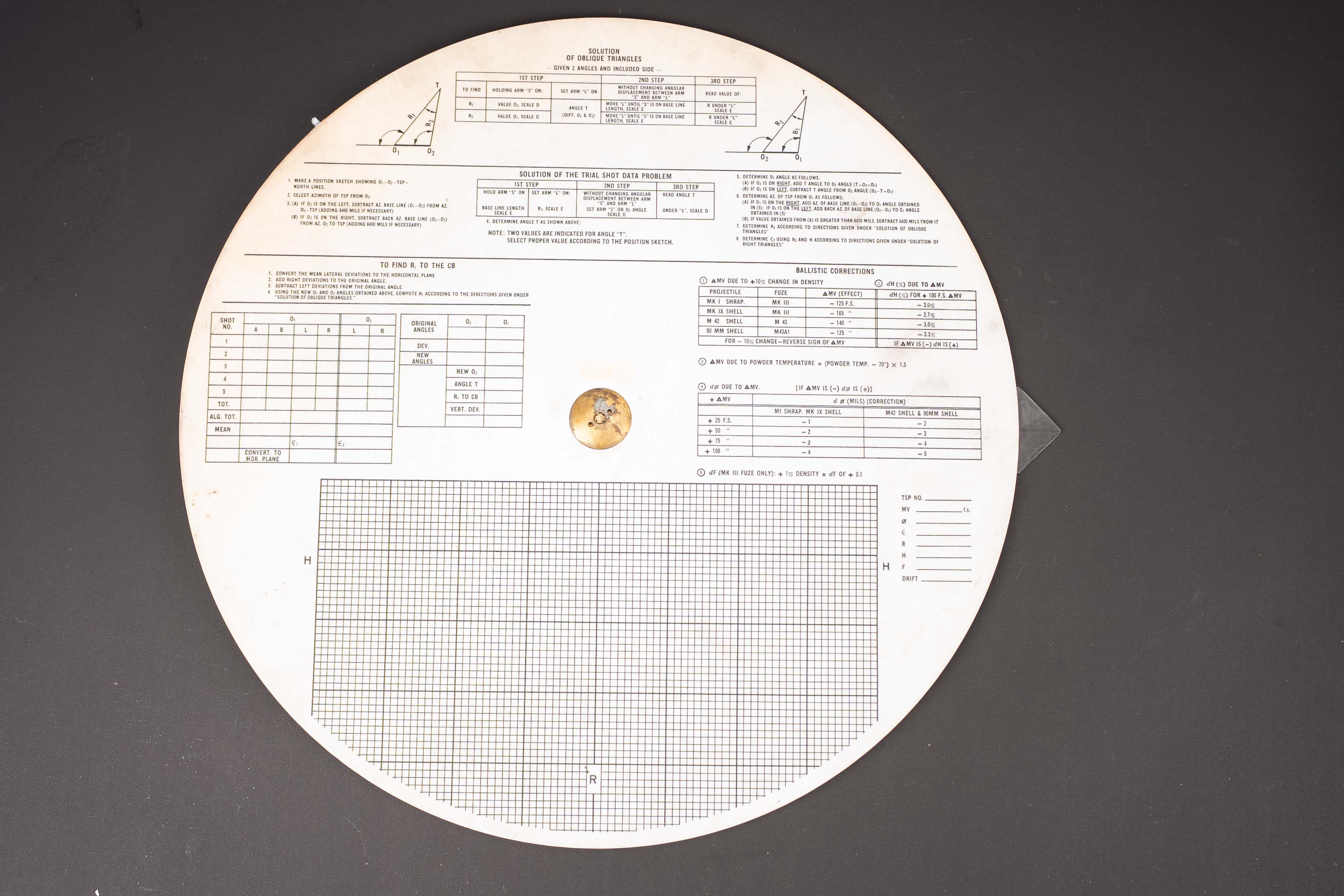 Disque de calcul M1. US M1 calculating disk — photo 2
