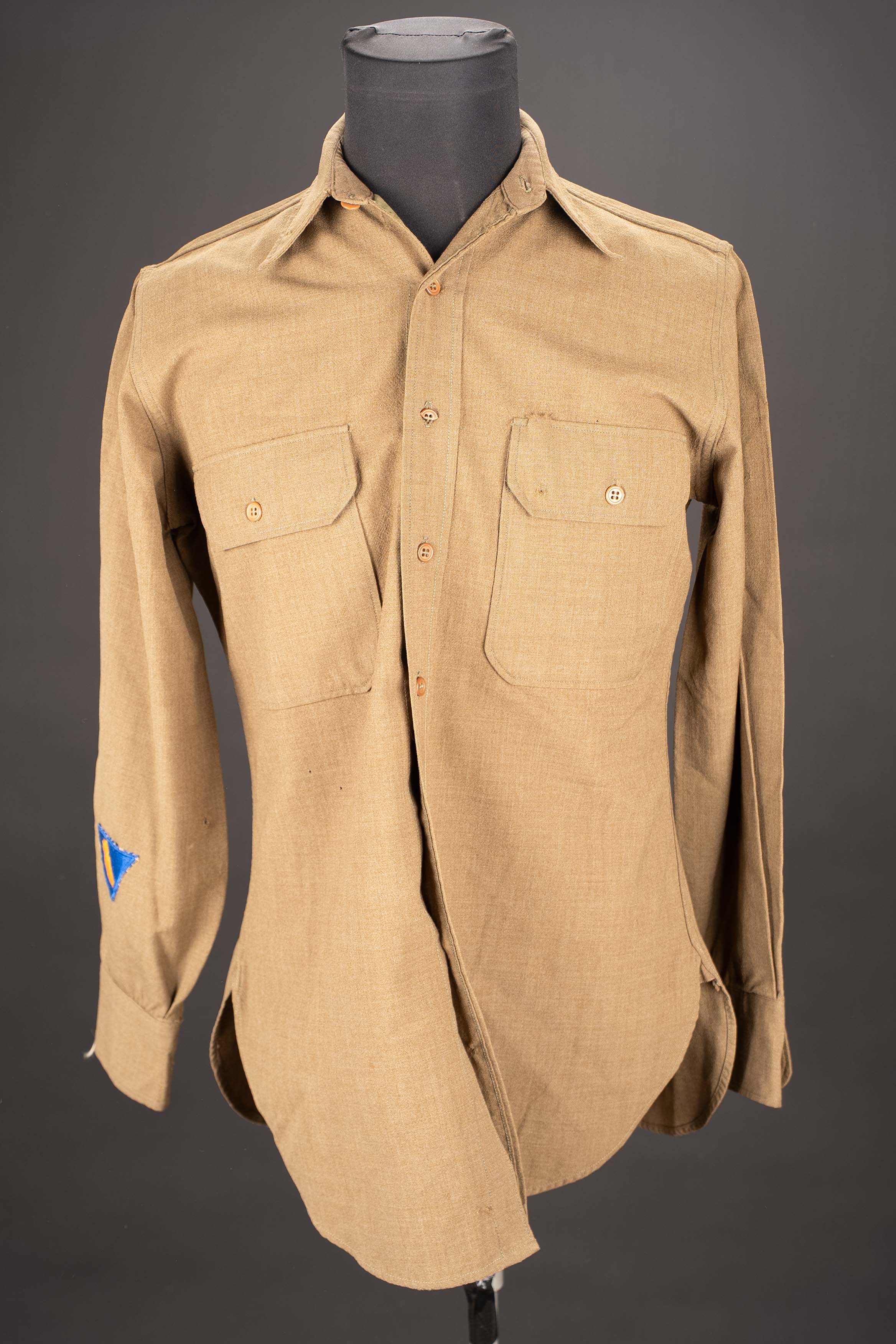 Chemise moutarde. US Army shirt. — photo 3
