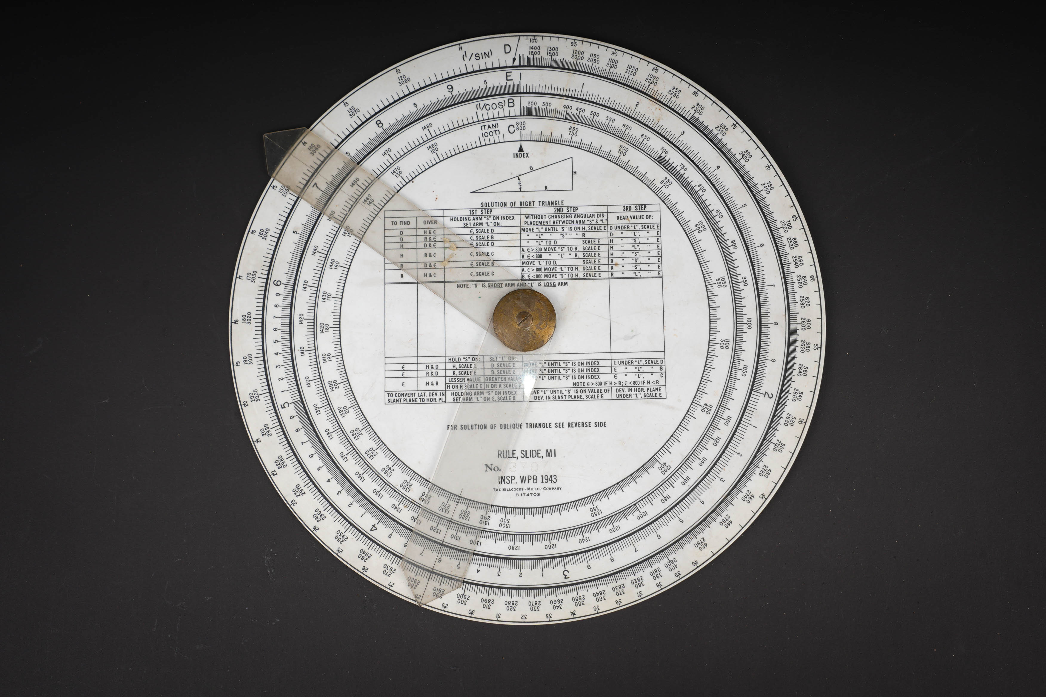 Disque de calcul M1. US M1 calculating disk — photo 1