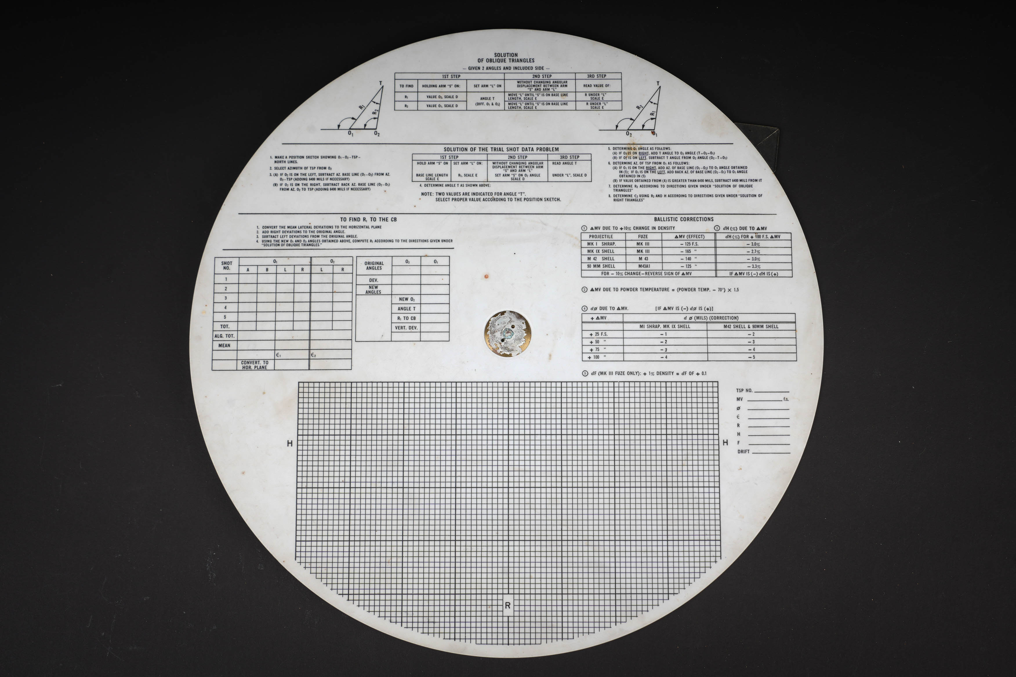 Disque de calcul M1. US M1 calculating disk — photo 6