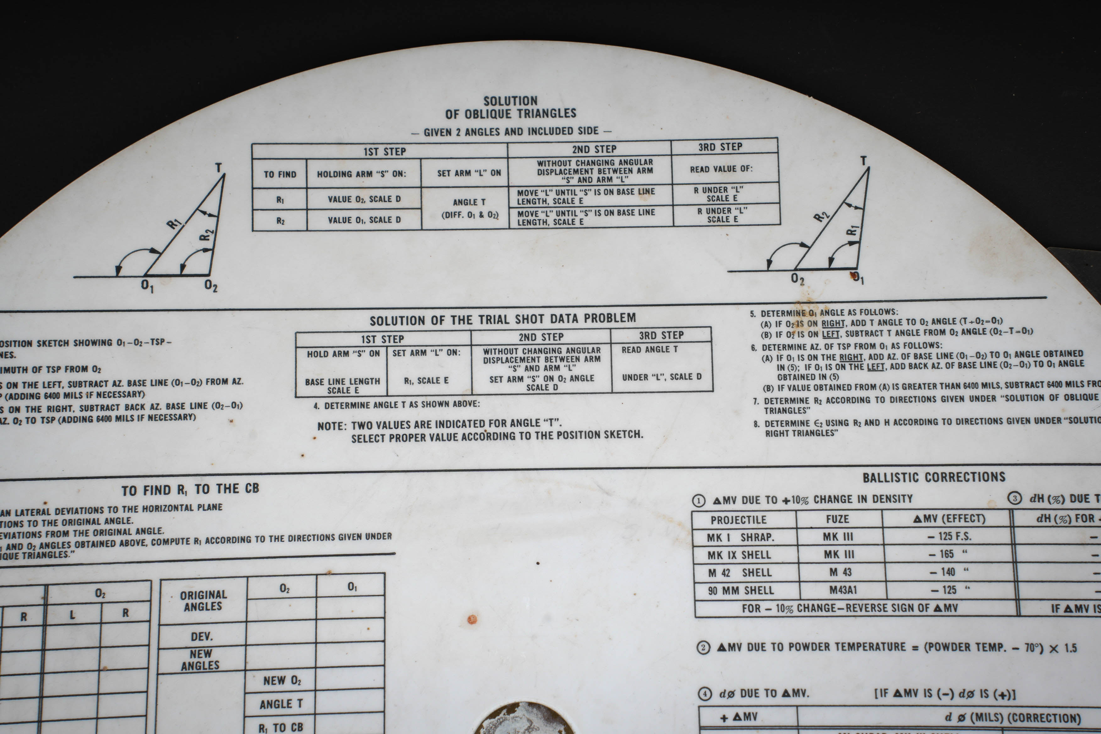 Disque de calcul M1. US M1 calculating disk — photo 7