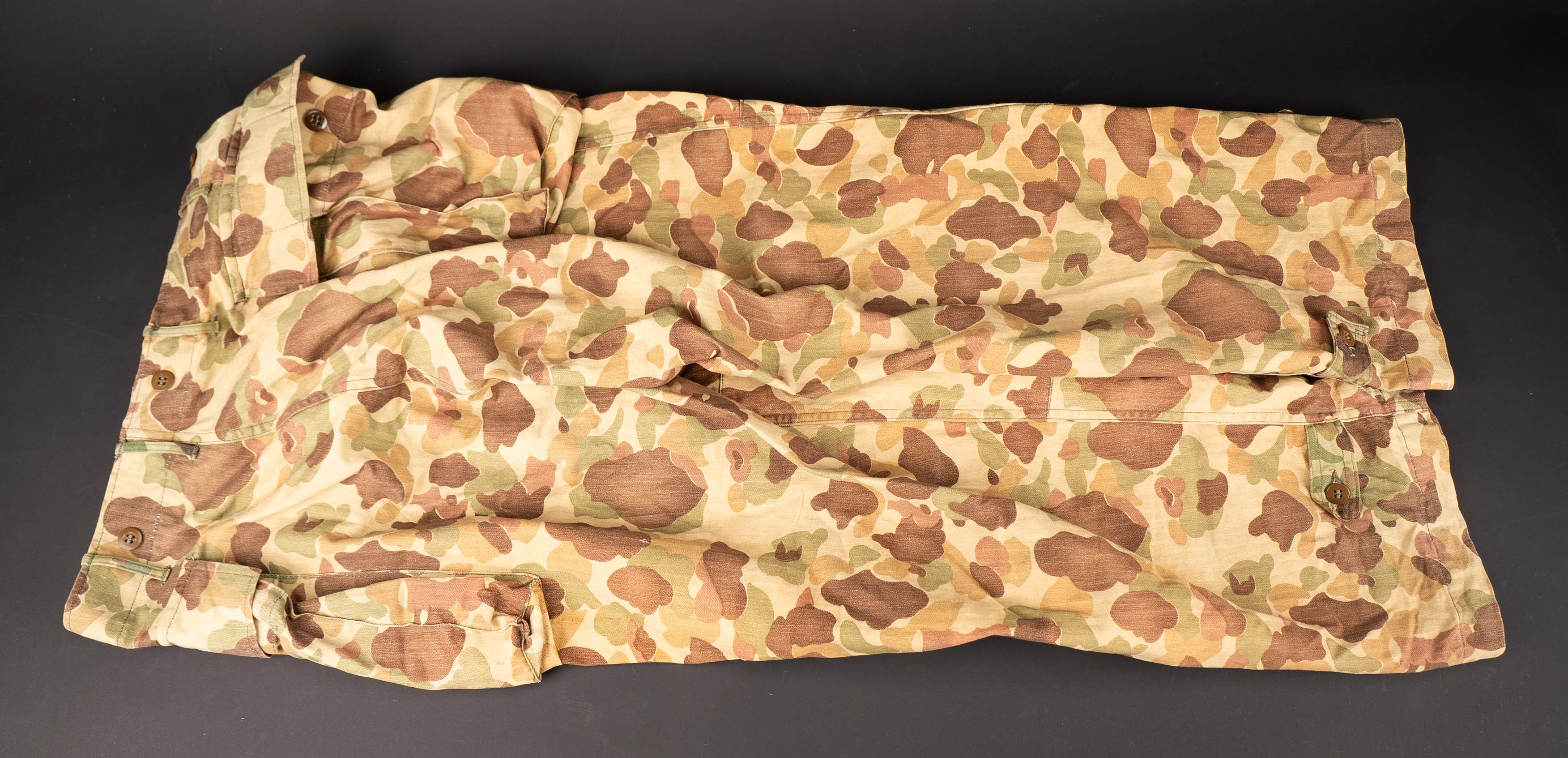 Pantalon HBT 43 camouflé. US HBT 43 camouflaged trousers. — photo 7