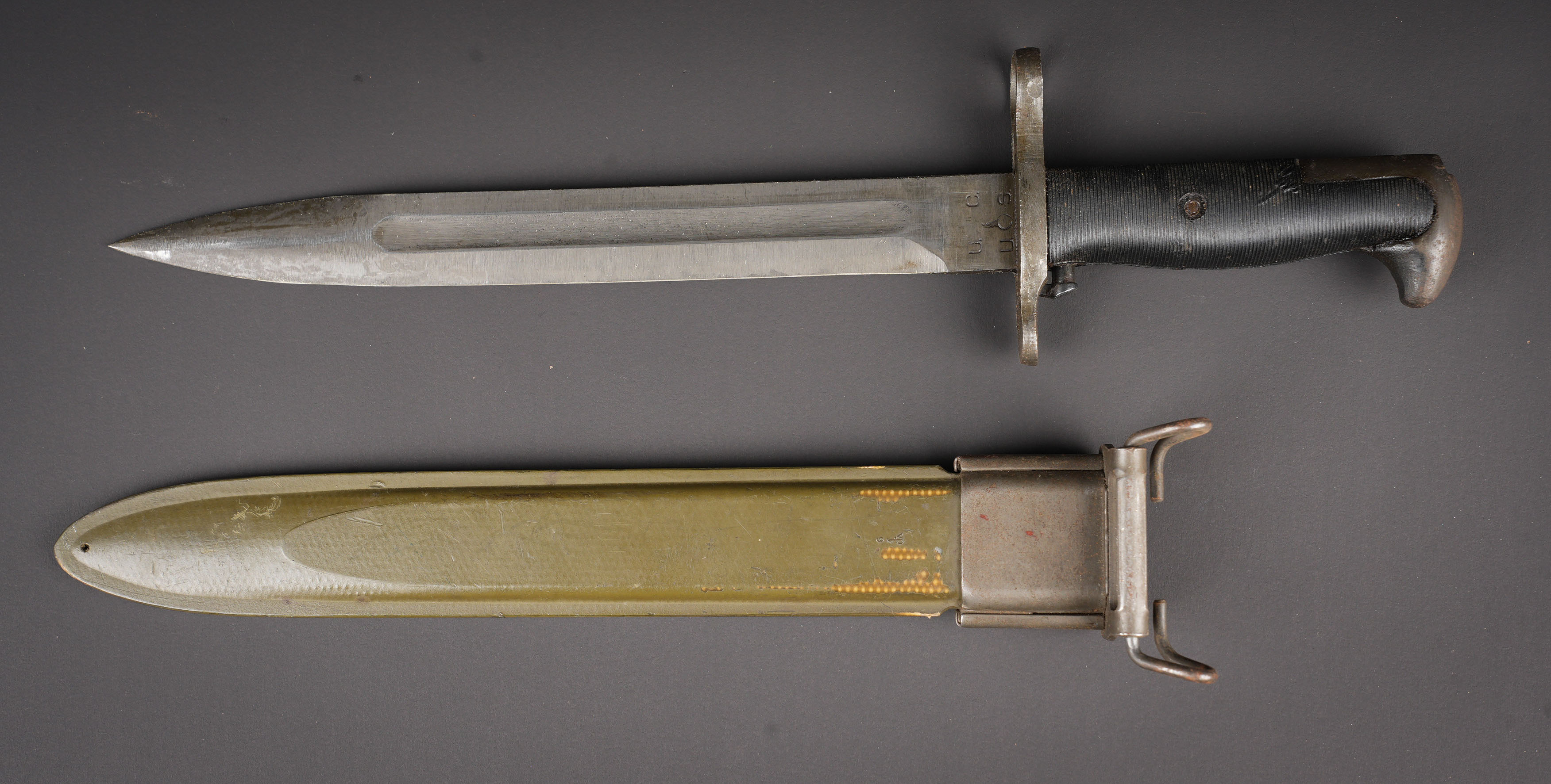Baïonnette courte de Garand. US M1 Garand bayonet. — photo 2