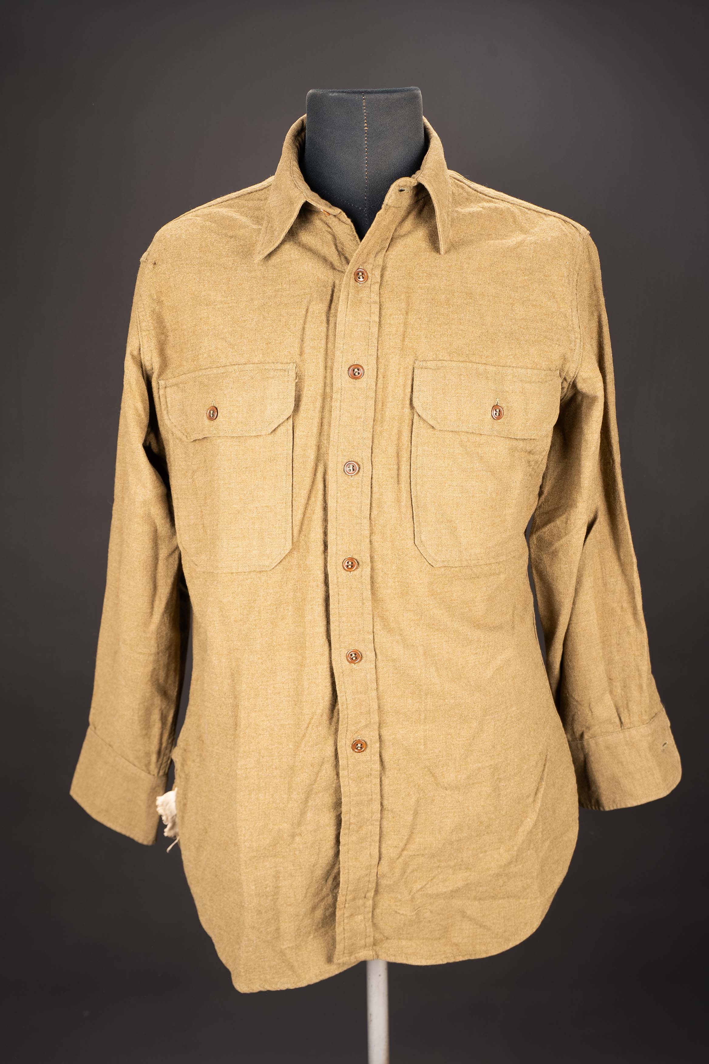 Chemise moutarde. US army shirt — photo 3