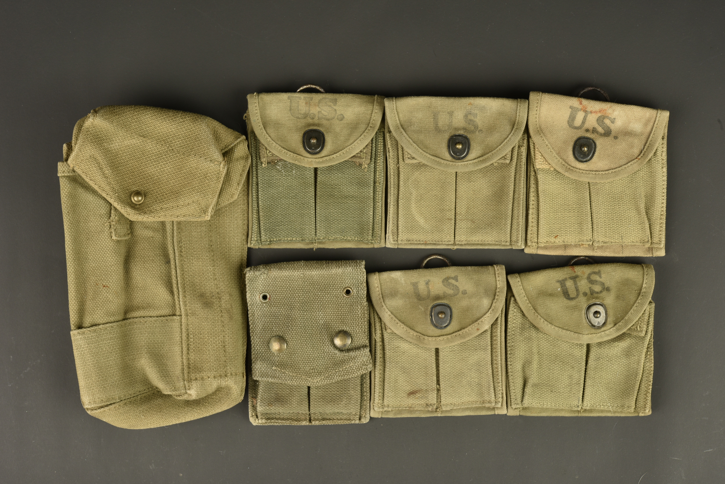 Pochettes pour chargeurs de Carabine USM1. Magazine pouches for US M1 Carbine magazines — photo 2
