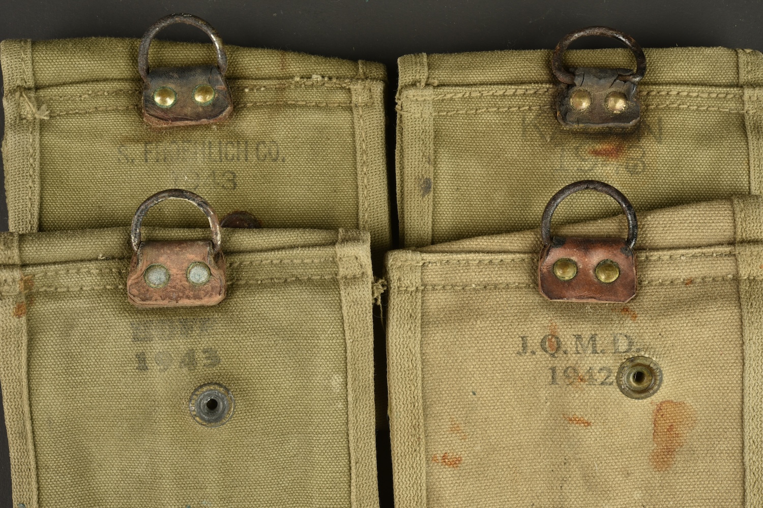 Pochettes pour chargeurs de Carabine USM1. Magazine pouches for US M1 Carbine magazines — photo 3