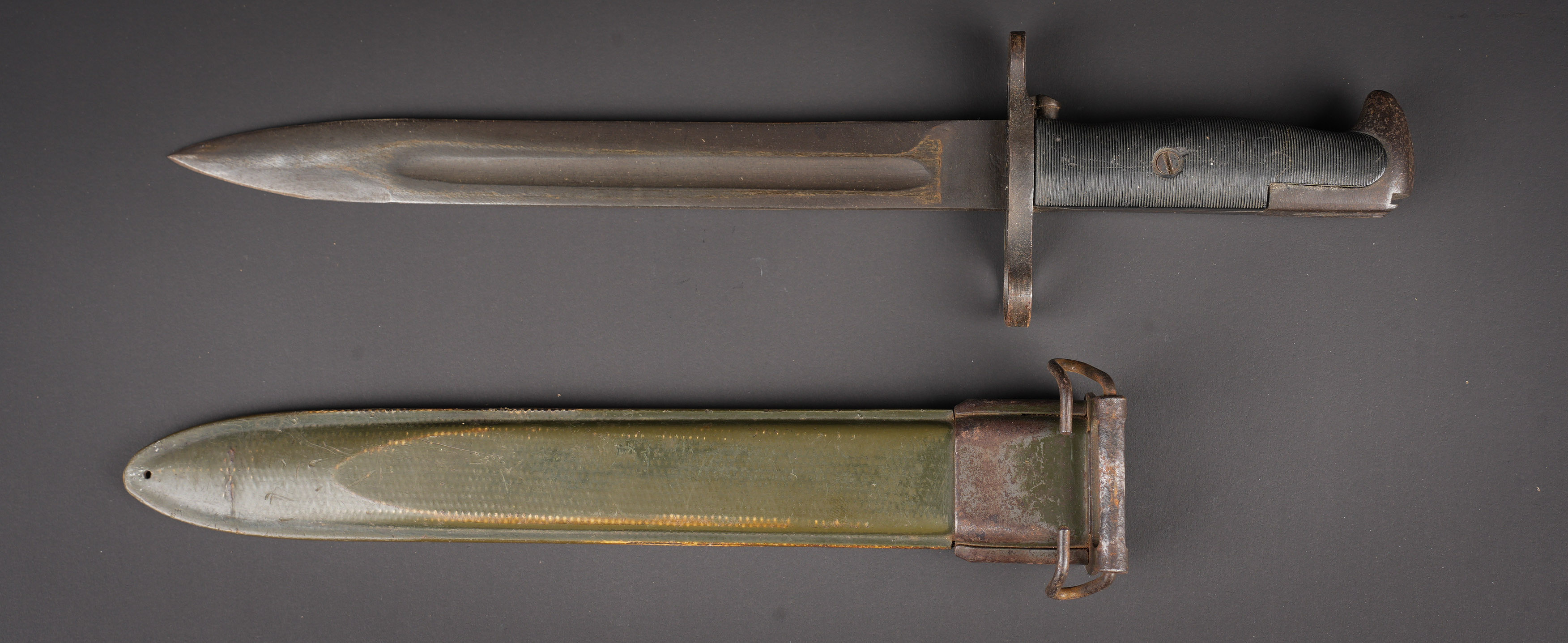 Baïonnette courte de Garand. US M1 Garand bayonet. — photo 3