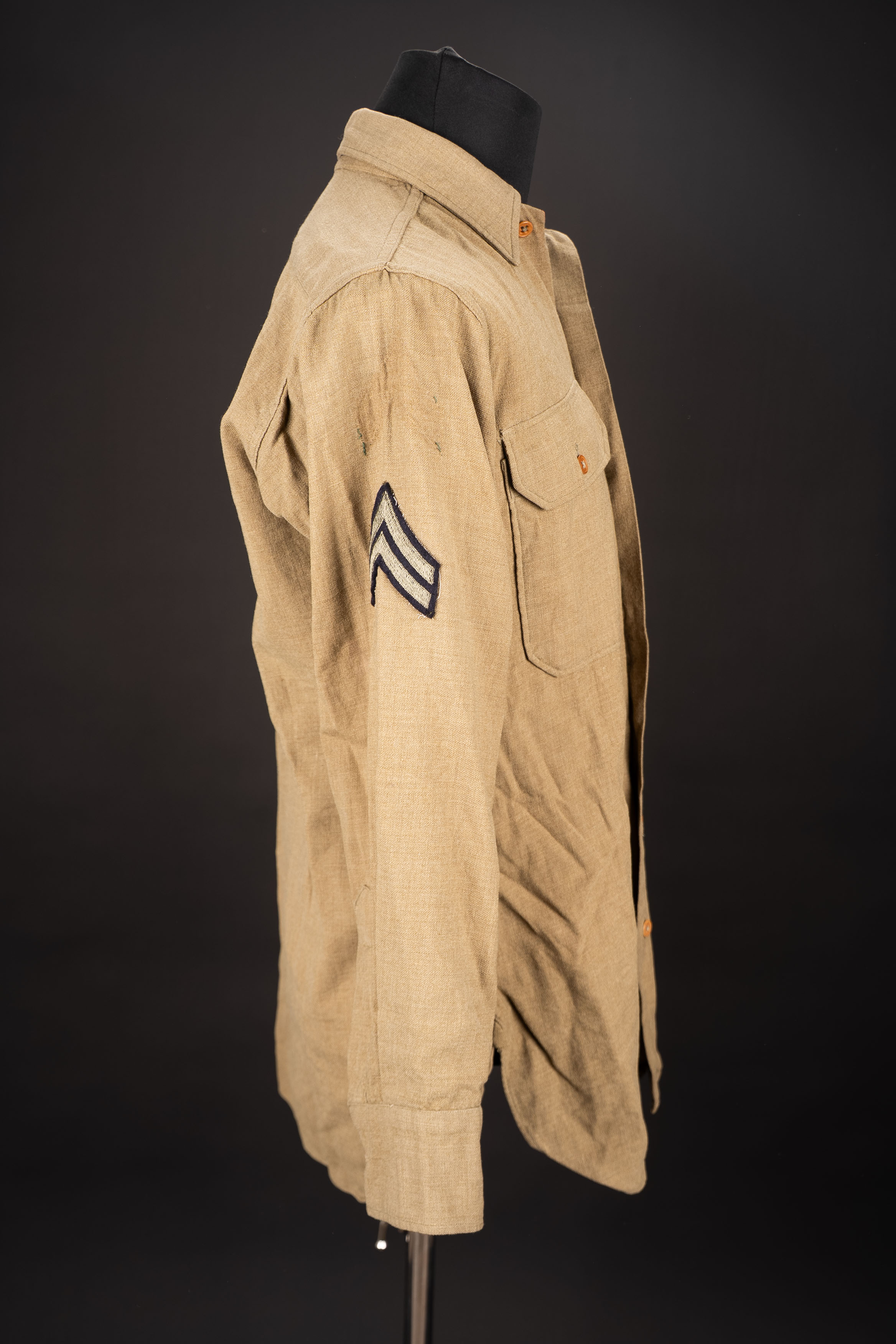 Chemise moutarde. US Army mustard shirt. — photo 7