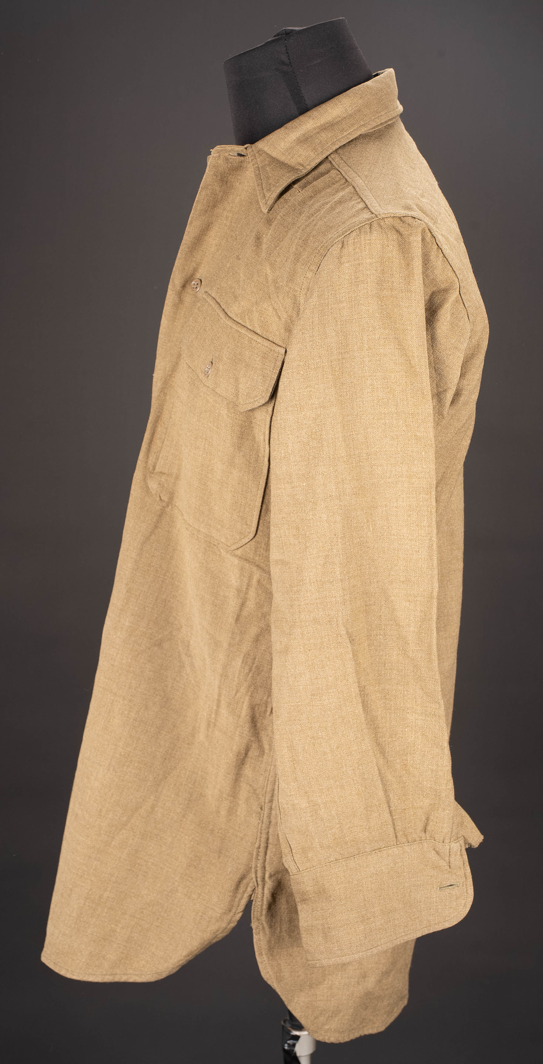 Chemise moutarde US. US Army mustard shirt. — photo 4