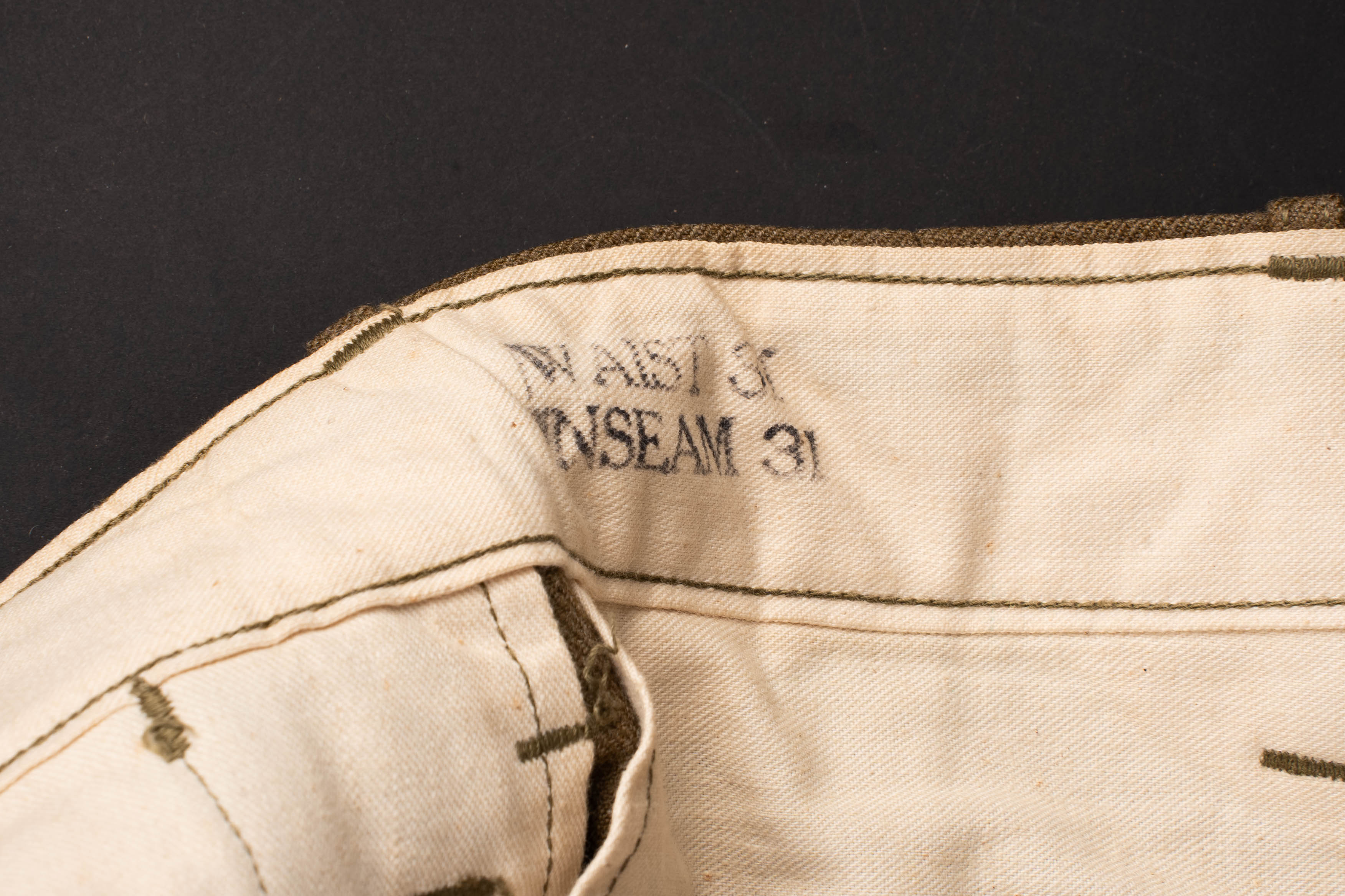 Pantalon moutarde US. US army mustard trousers. — photo 8