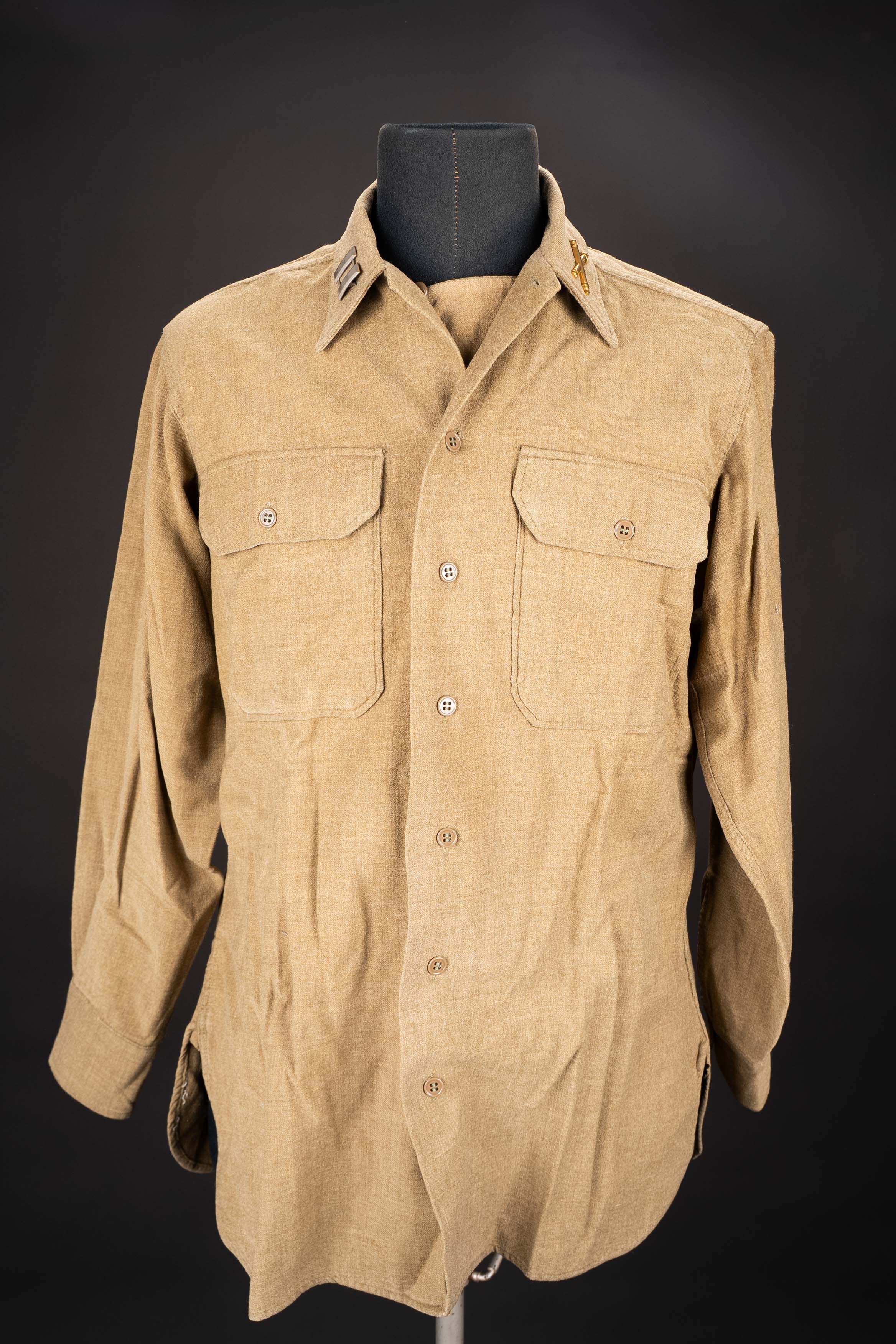 Chemise moutarde. US Army mustard shirt. — photo 4