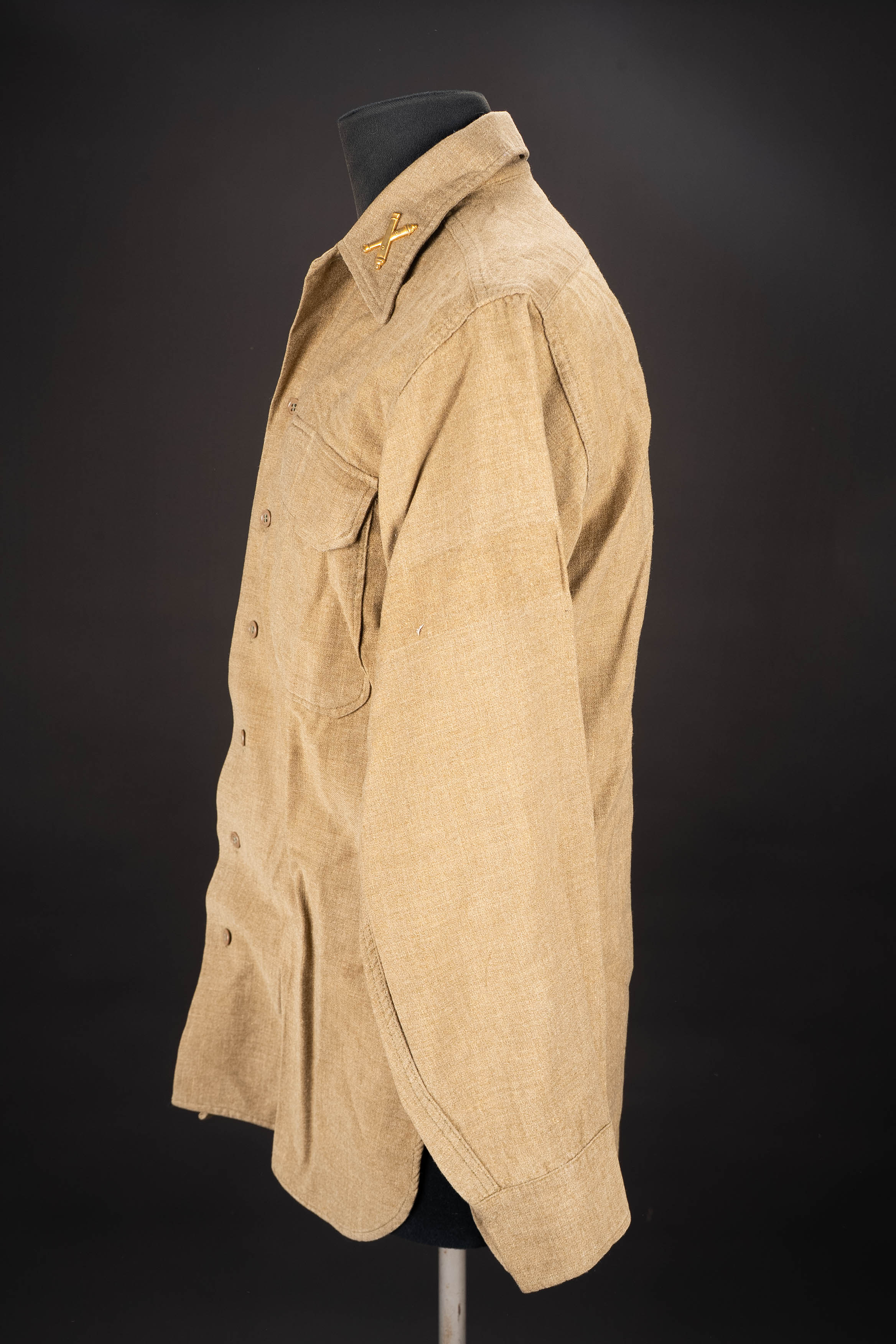 Chemise moutarde. US Army mustard shirt. — photo 7