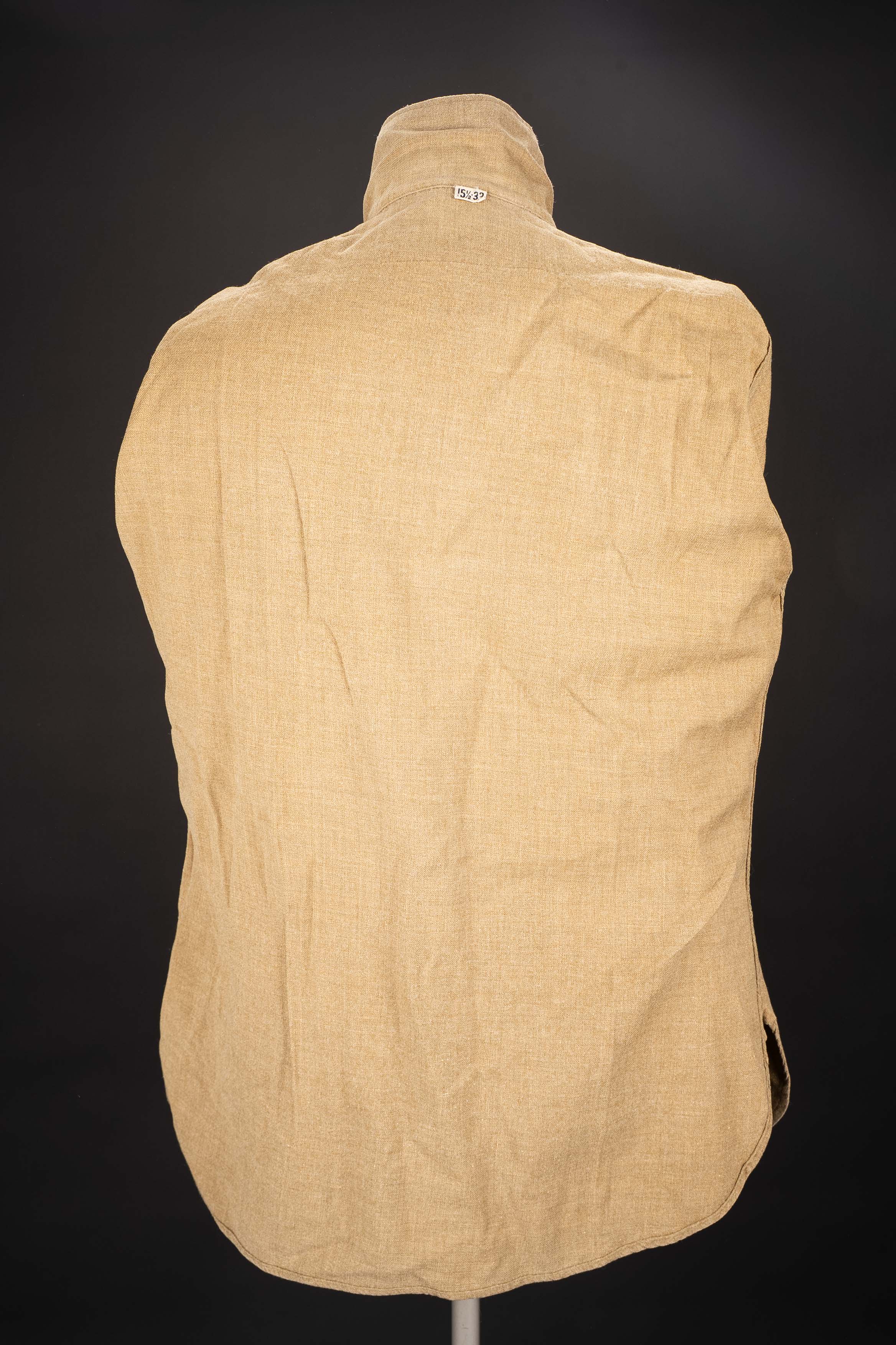 Chemise moutarde. US Army mustard shirt. — photo 9
