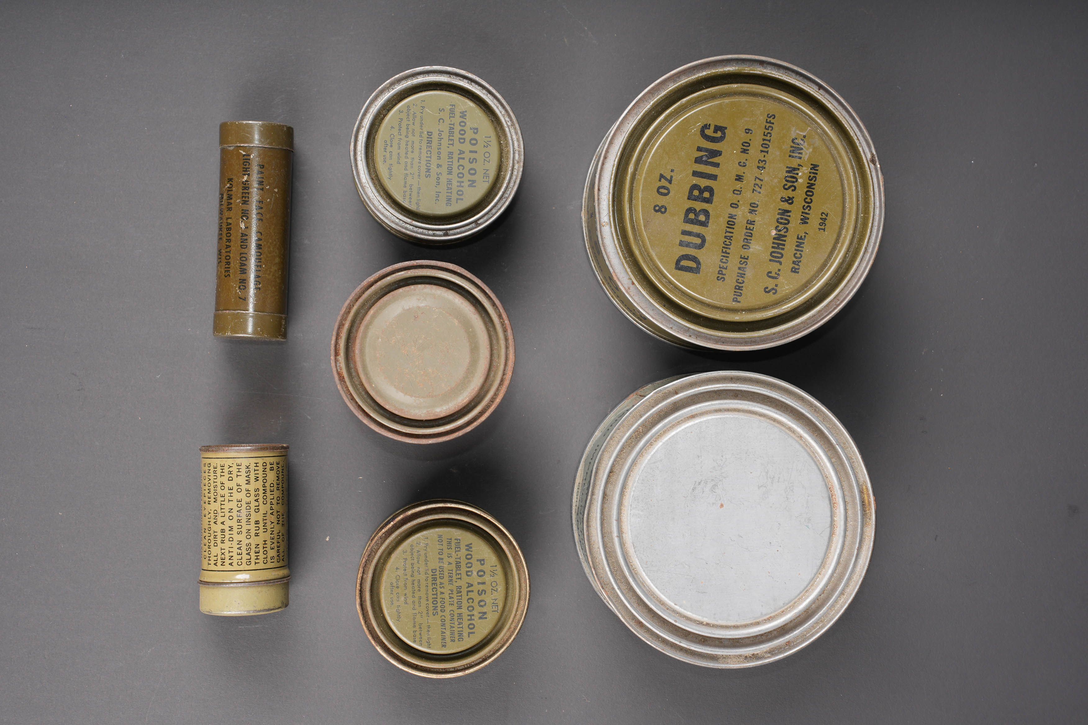 Boites d'alcohol US. US alcohol tins. — photo 2