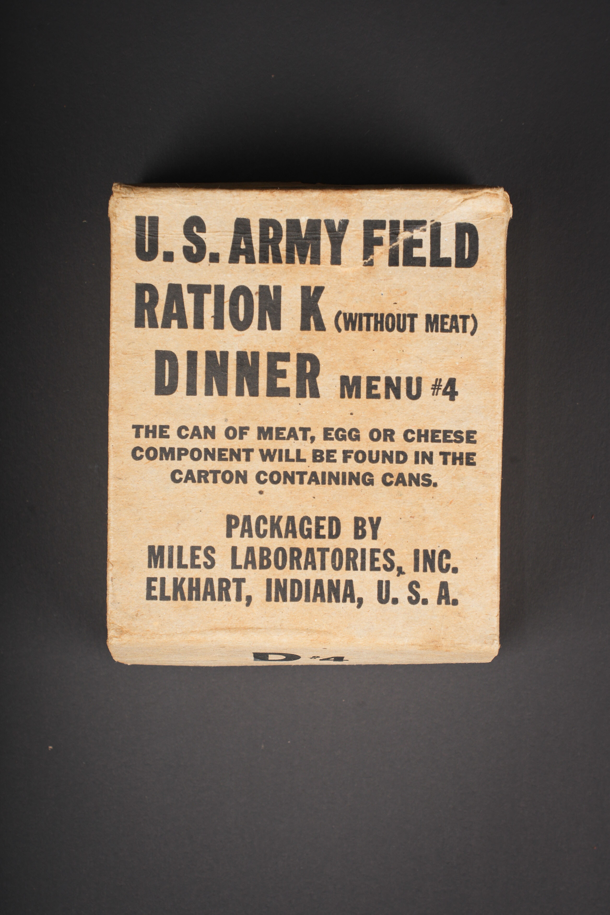 Boite de ration Type K.US Army Type K ration box. — photo 1