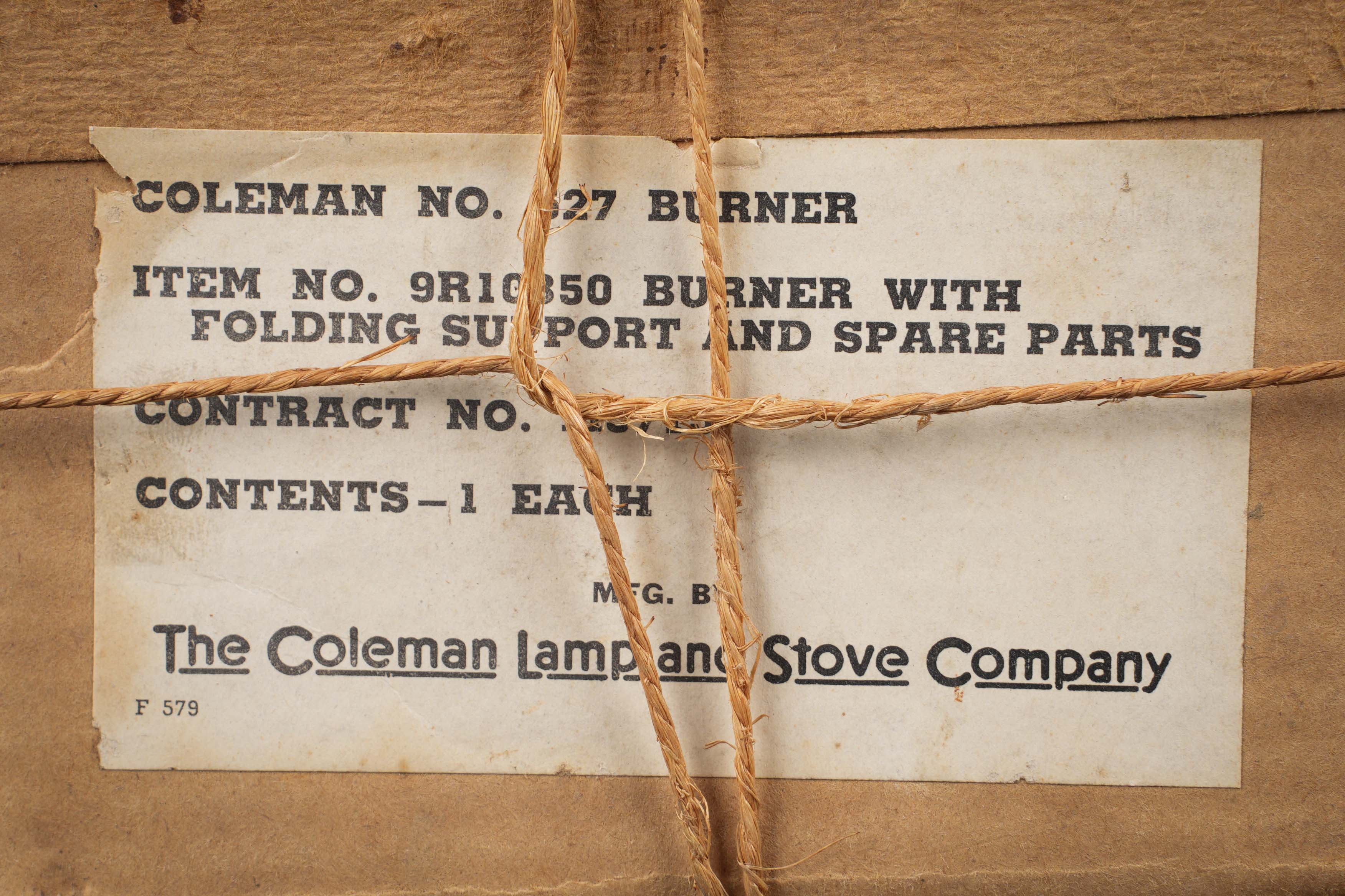 Réchaud Coleman en boite. US Army Coleman stove in box. — photo 15
