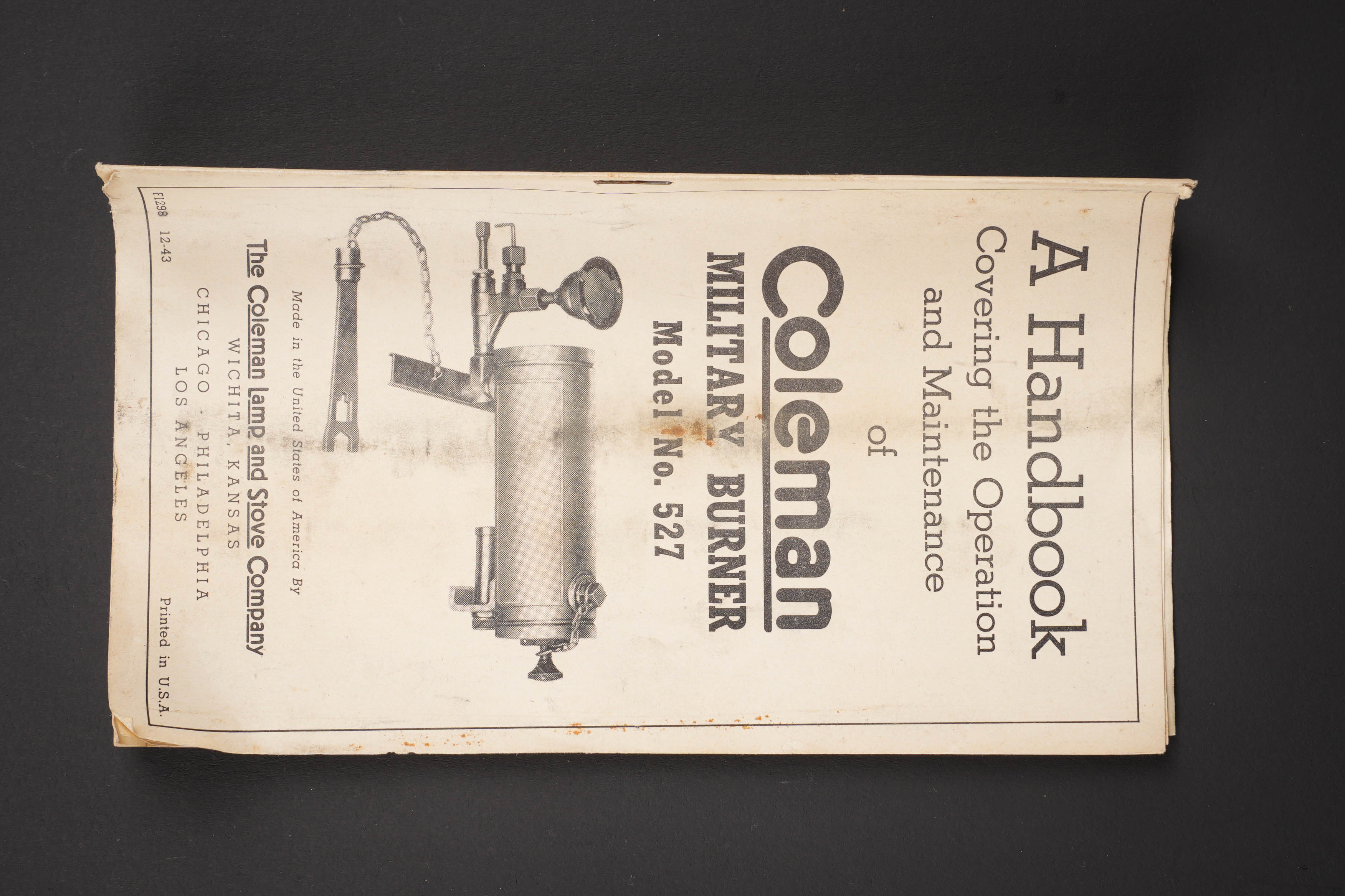 Réchaud Coleman en boite. US Army Coleman stove in box. — photo 9