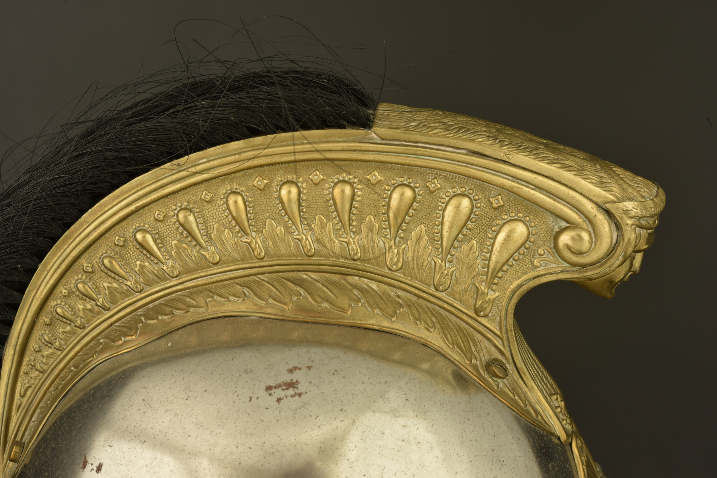 Casque à cimier et crinière de chasseur à cheval. Crested helmet with horsehair plume of a Chasseur à Cheval trooper — photo 10