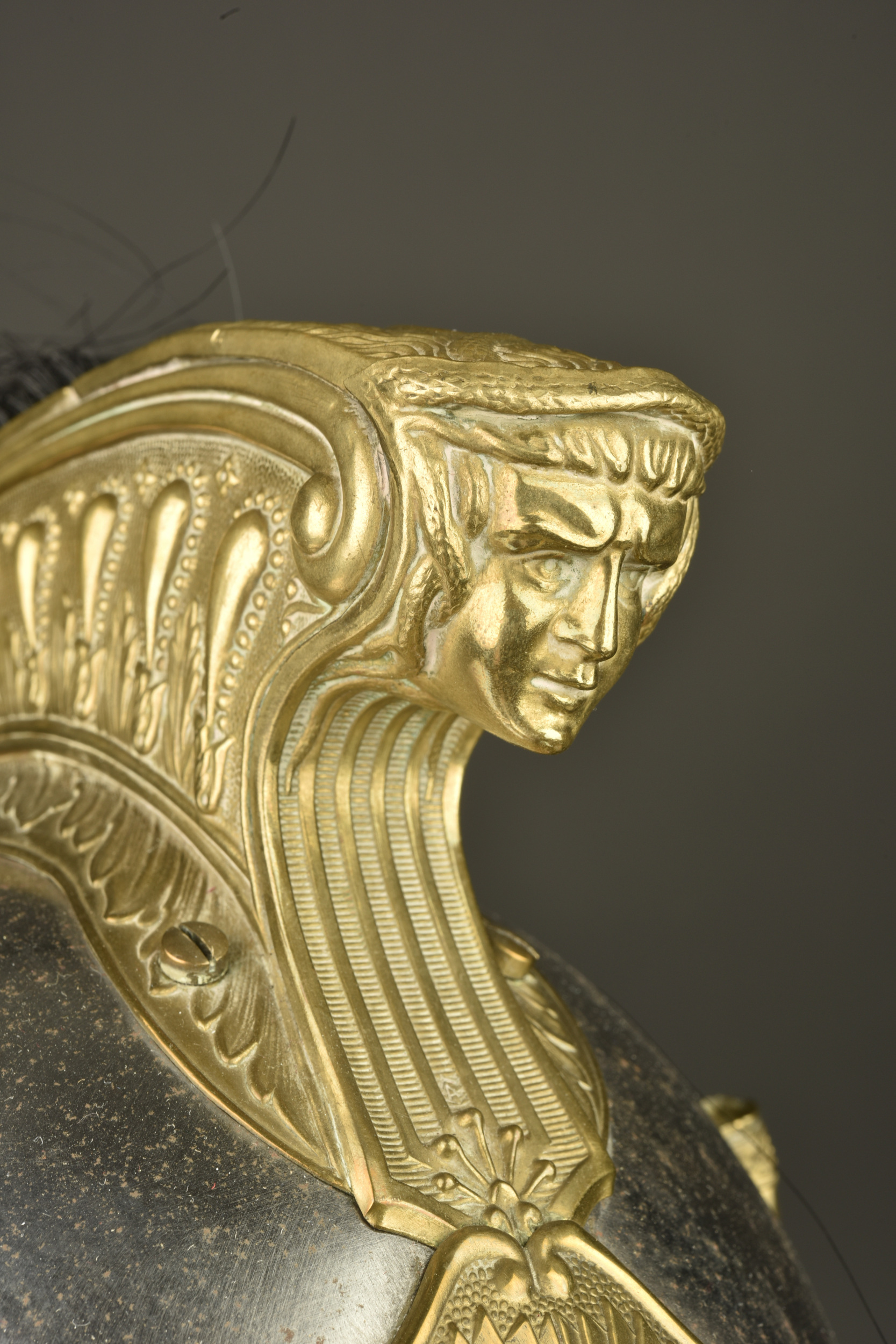 Casque à cimier et crinière de chasseur à cheval. Crested helmet with horsehair plume of a Chasseur à Cheval trooper — photo 7