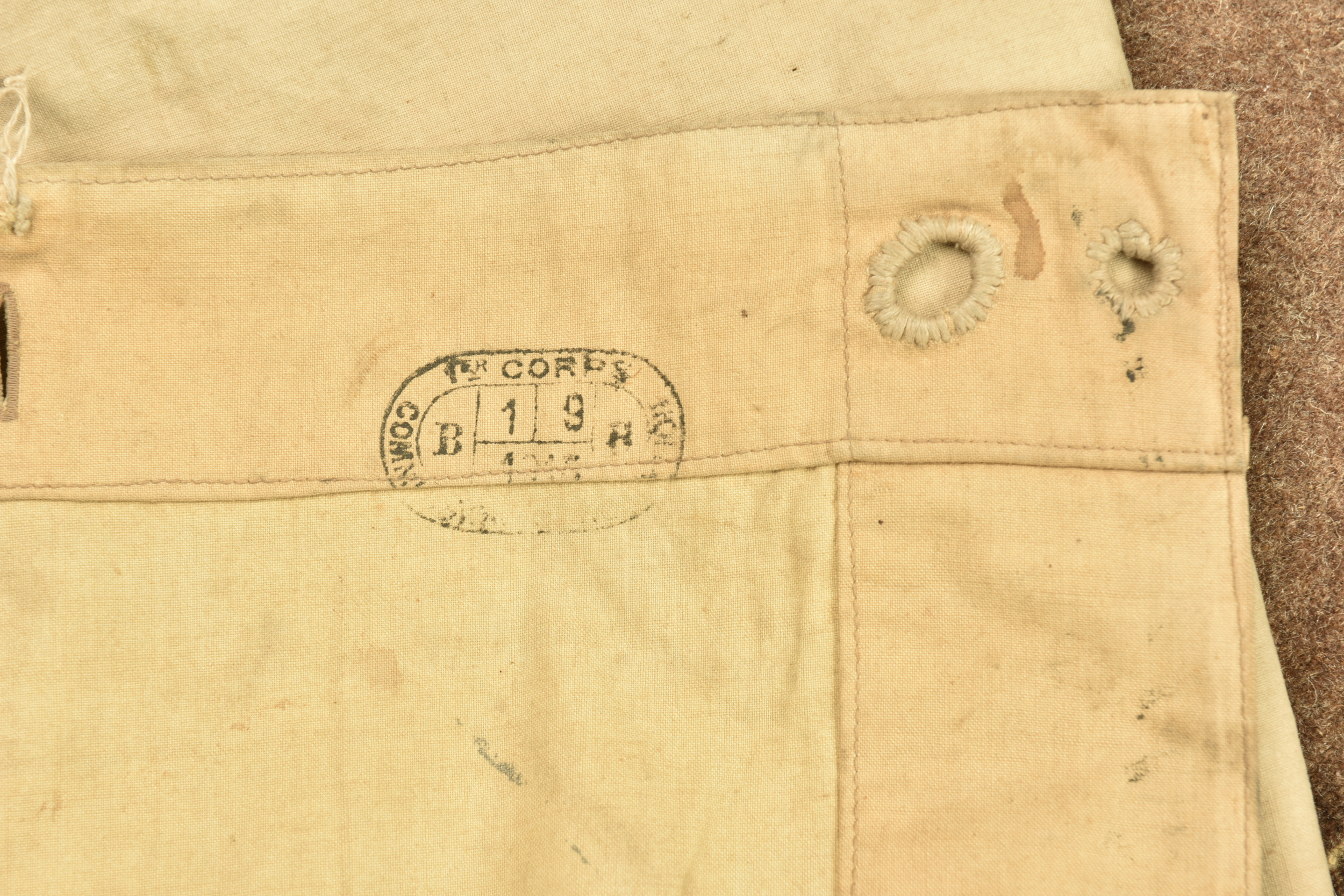 Couverture et toile de tente françaises. French blanket and shelter half — photo 2
