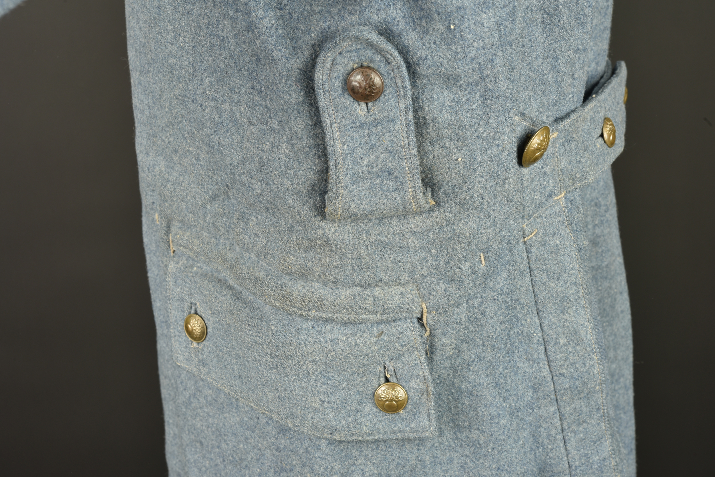 Capote française modèle 1915 bleu horizon. French Model 1915 horizon blue greatcoat — photo 12