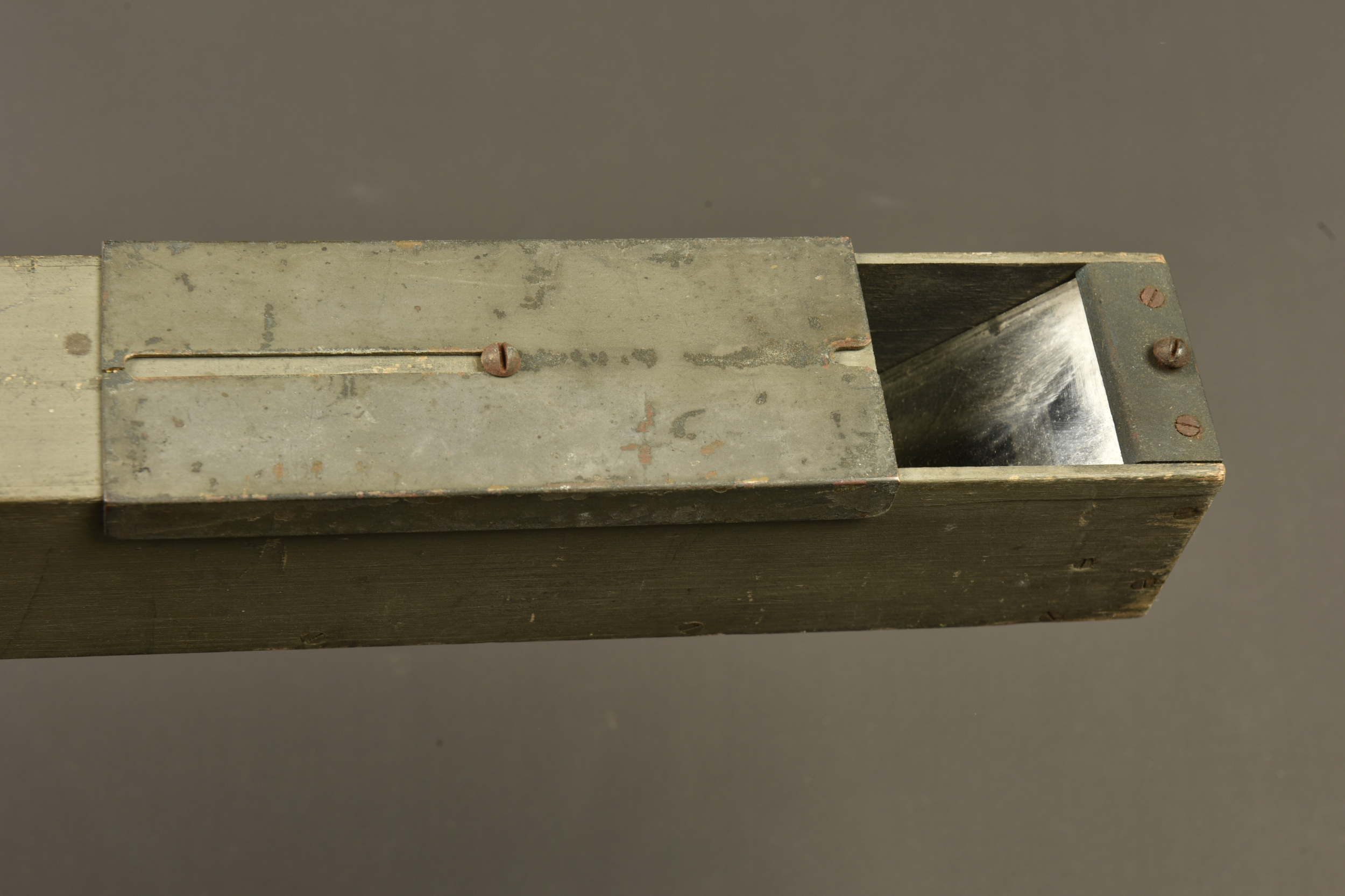 Périscope de tranchée français en bois peint. French trench periscope in painted wood — photo 8