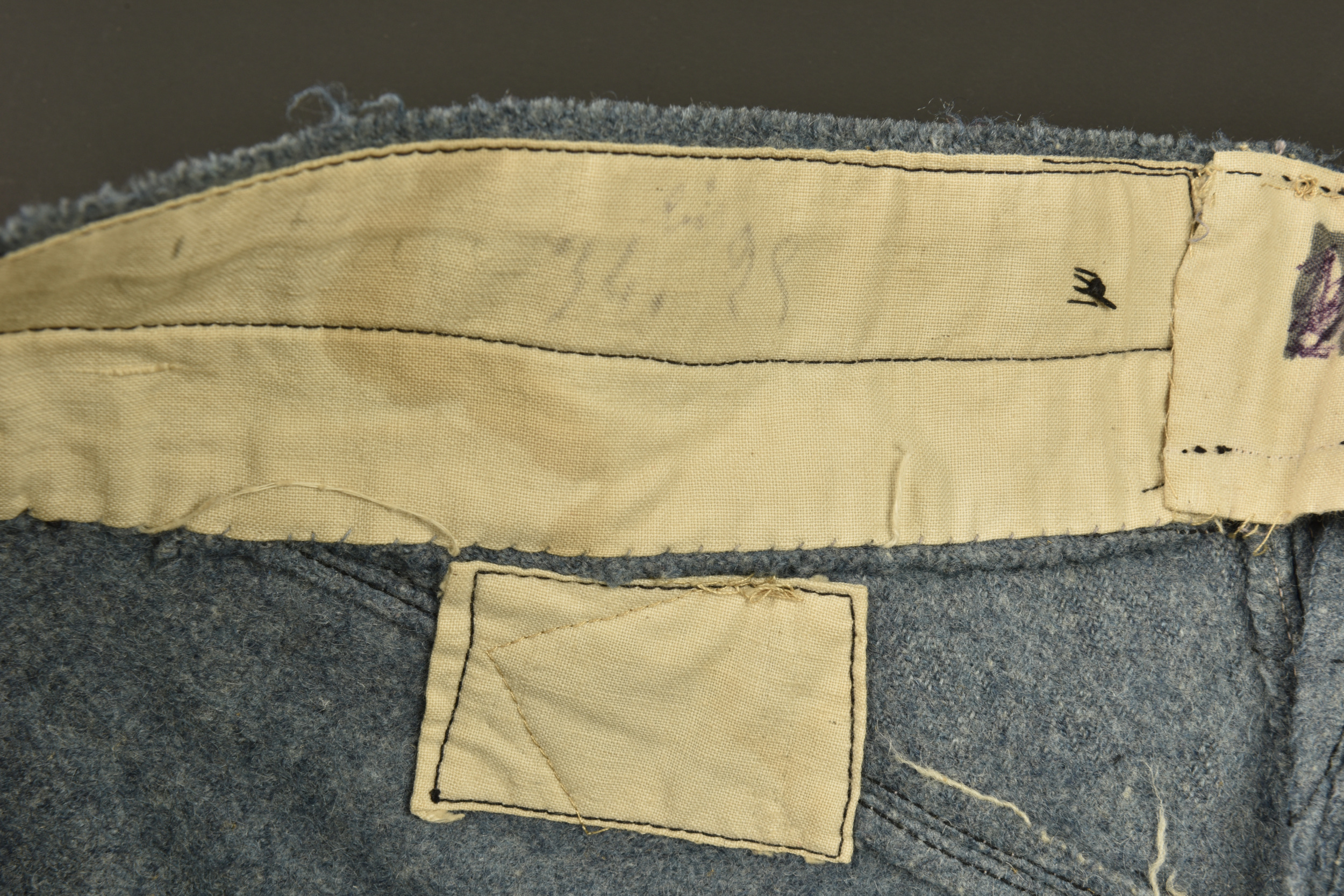 Culotte bleu horizon troupe infanterie. Horizon blue infantry other ranks breeches — photo 2
