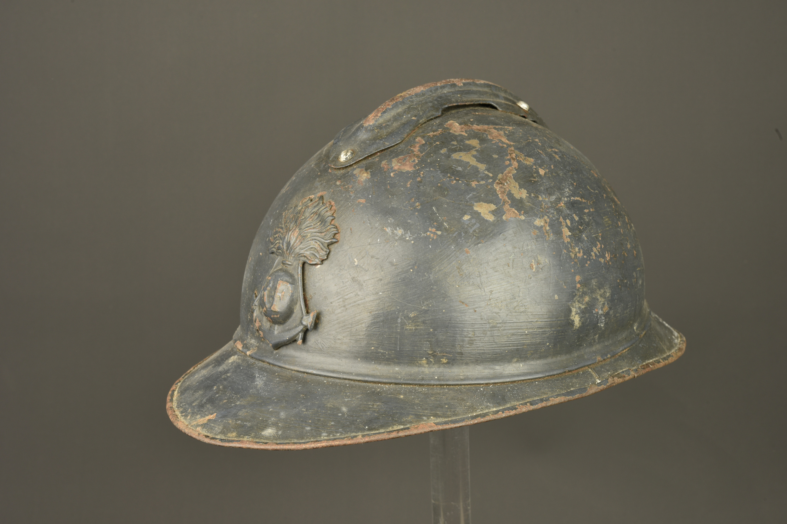 Casque Adrian de l'infanterie coloniale. Colonial Infantry Adrian helmet — photo 6