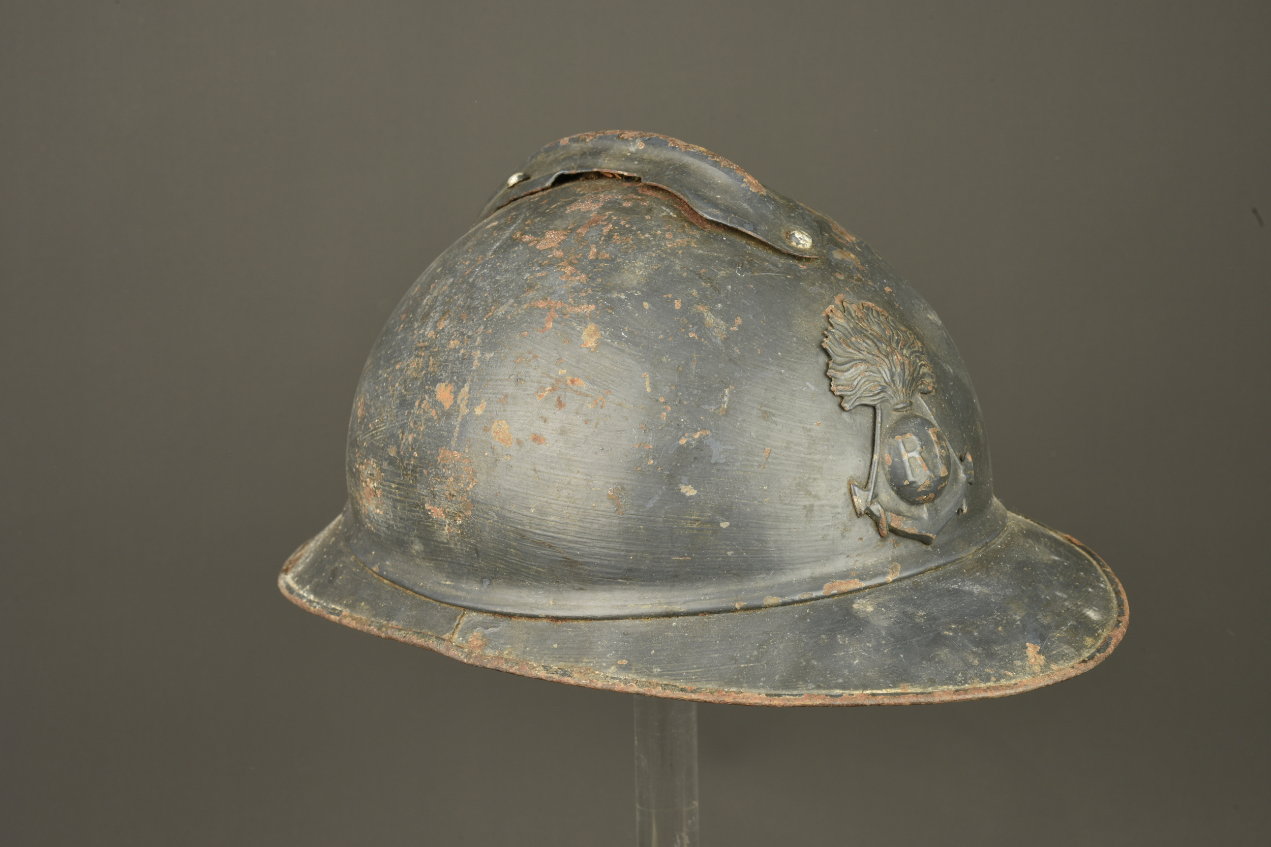 Casque Adrian de l'infanterie coloniale. Colonial Infantry Adrian helmet — photo 7