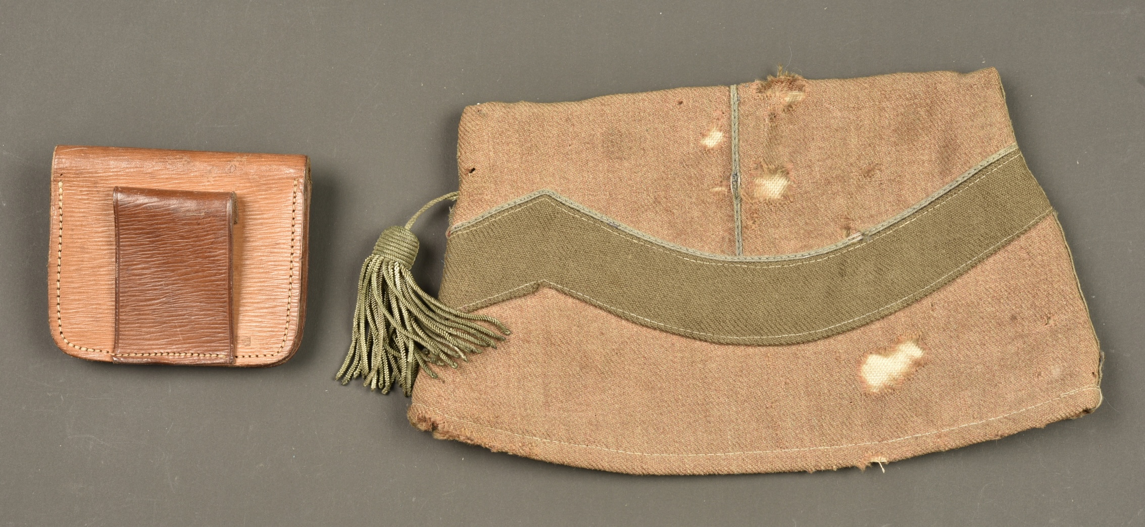 Bonnet de police belge et porte monnaie Yser 1916. Belgian side cap and Yser 1916 purse — photo 5
