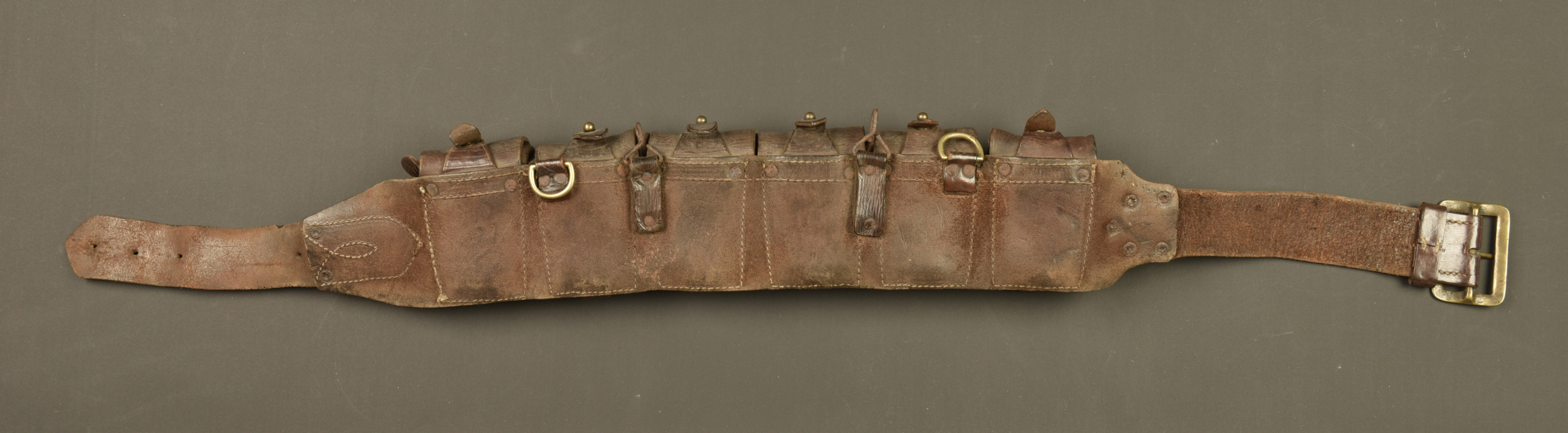 Rare ceinturon cartouchière belge Gomez. Rare Belgian Gomez cartridge belt — photo 3