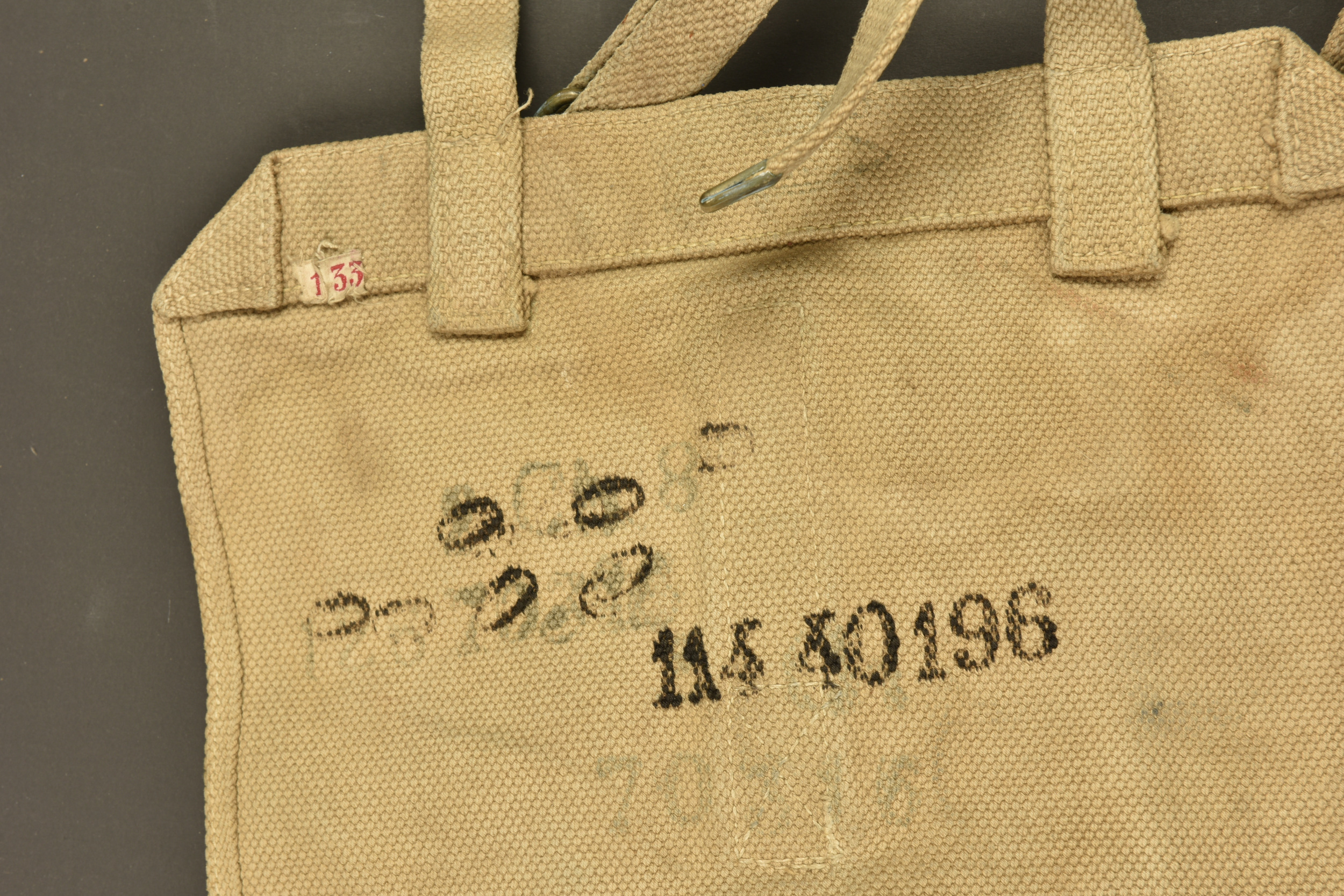 Equipements Mills belges havresac et bretelles. Belgian Mills equipment backpack and shoulder straps — photo 2