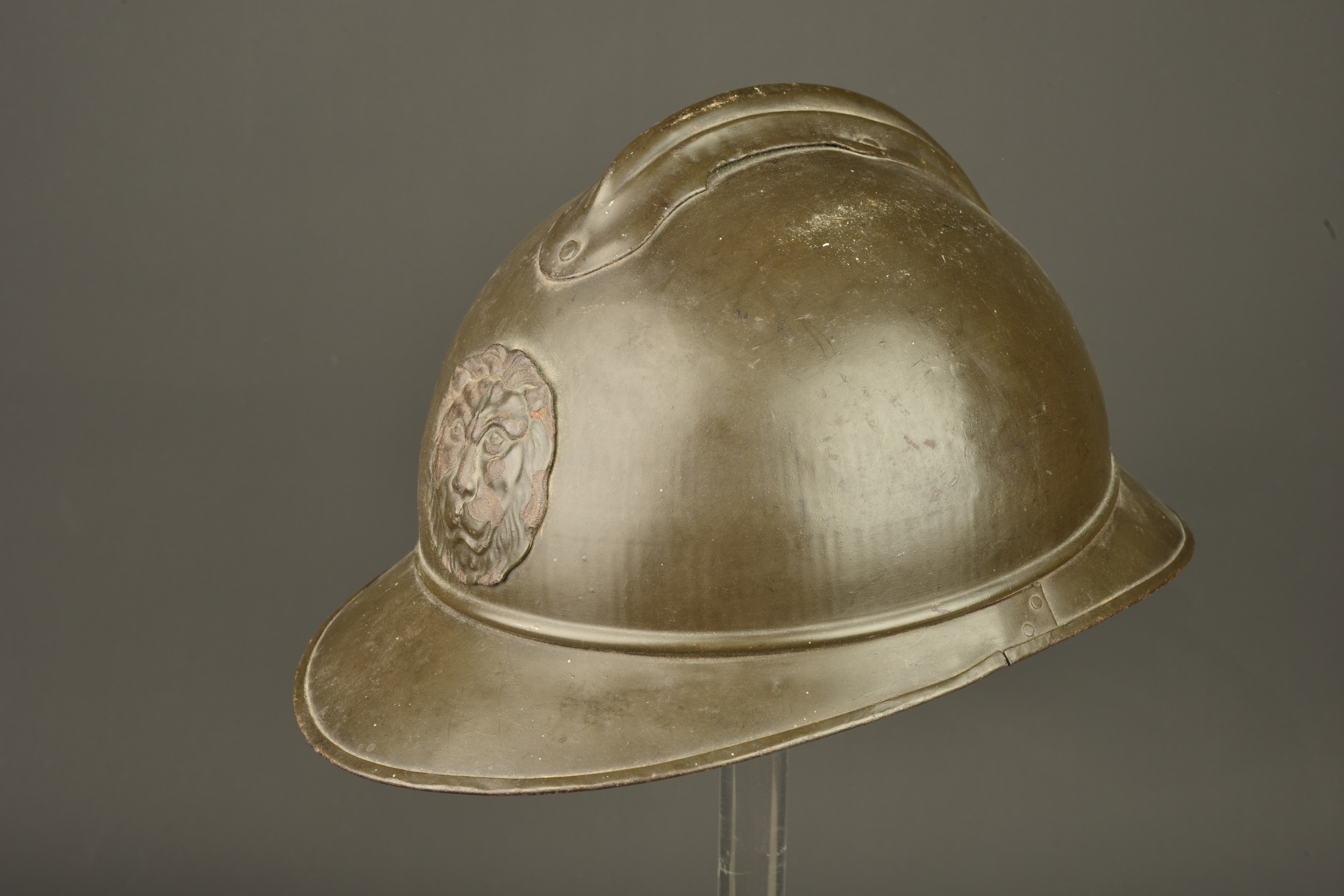 Casque Adrian belge reconditionné 1940. Belgian Adrian helmet reconditioned in 1940 — photo 6