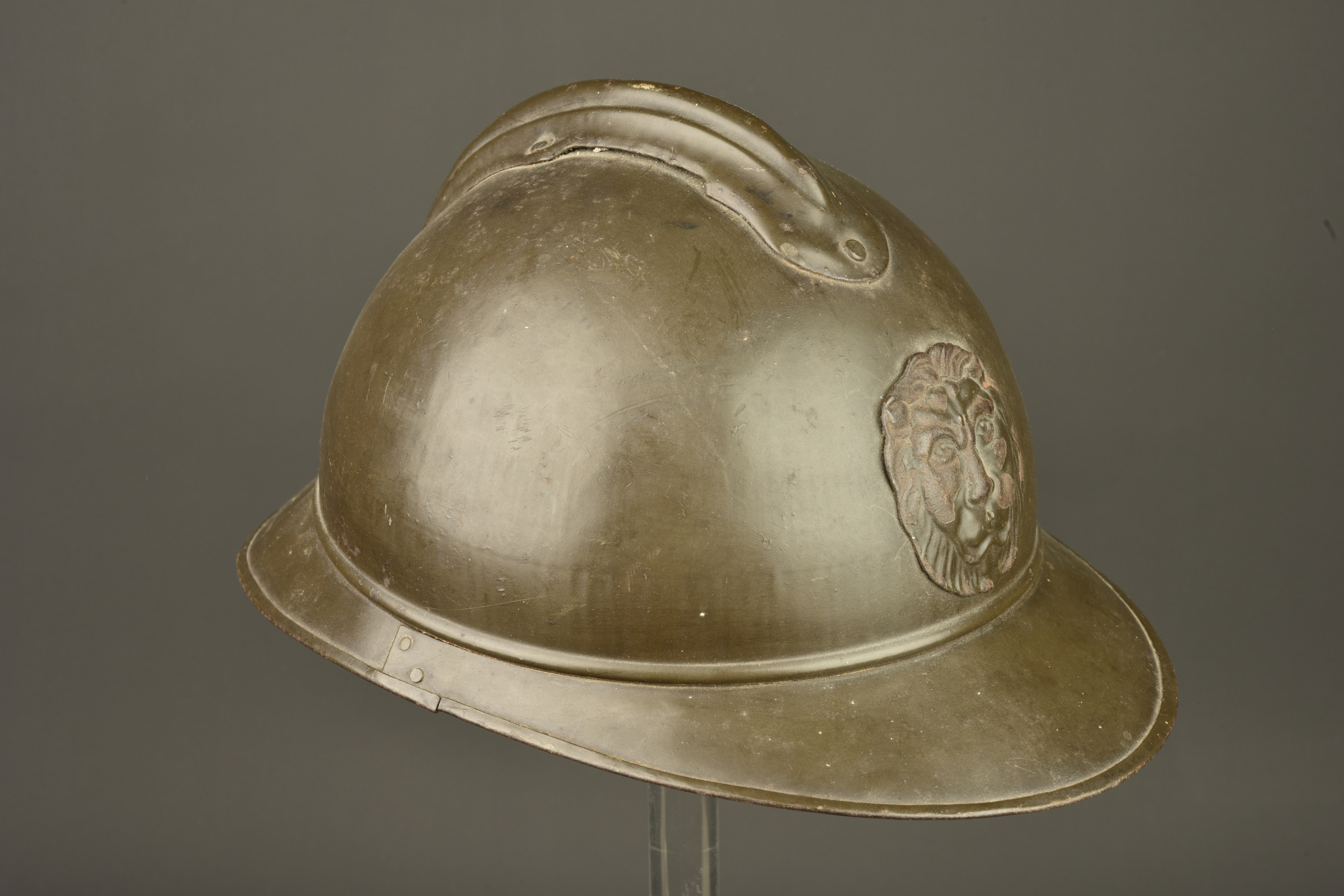 Casque Adrian belge reconditionné 1940. Belgian Adrian helmet reconditioned in 1940 — photo 7