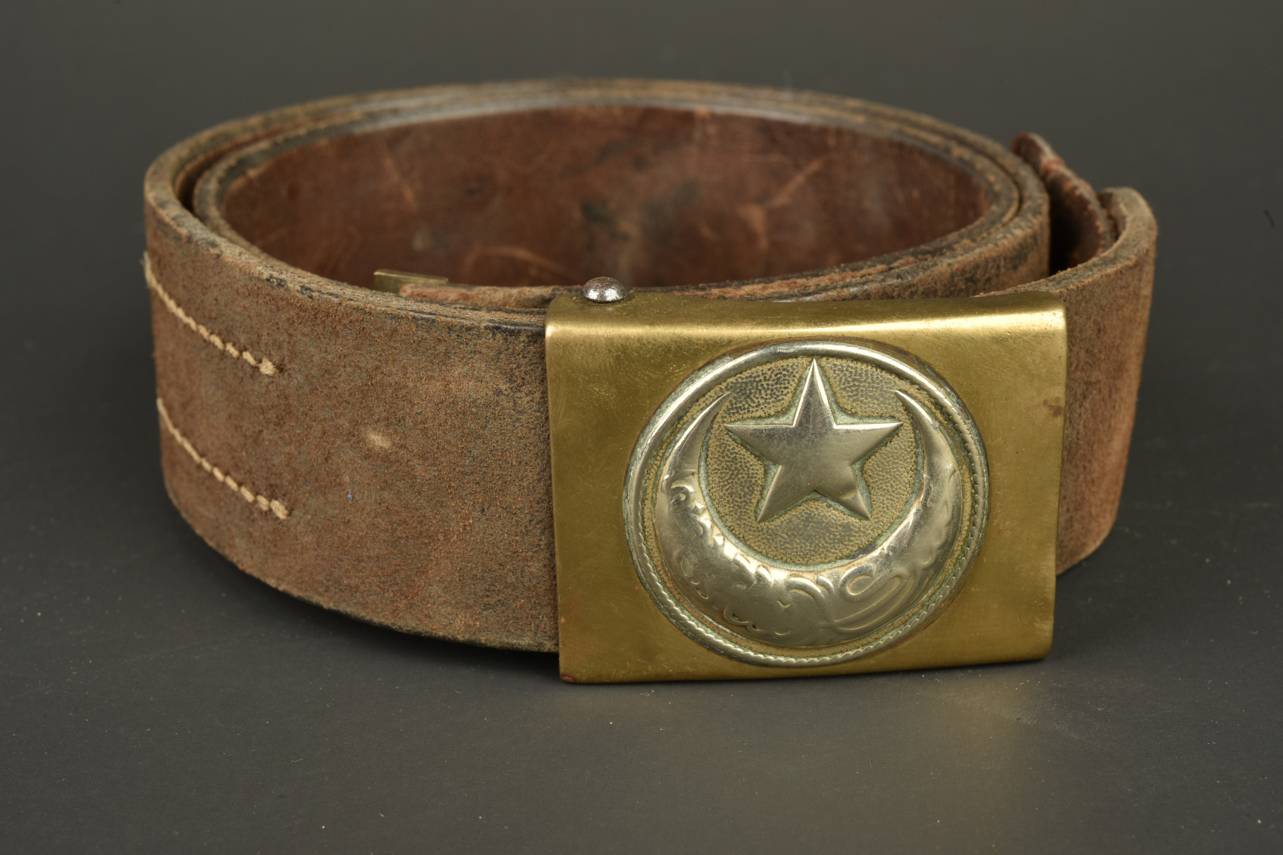 Ceinturon avec boucle Turque M1895. Belt with Turkish Model 1895 buckle — photo 1