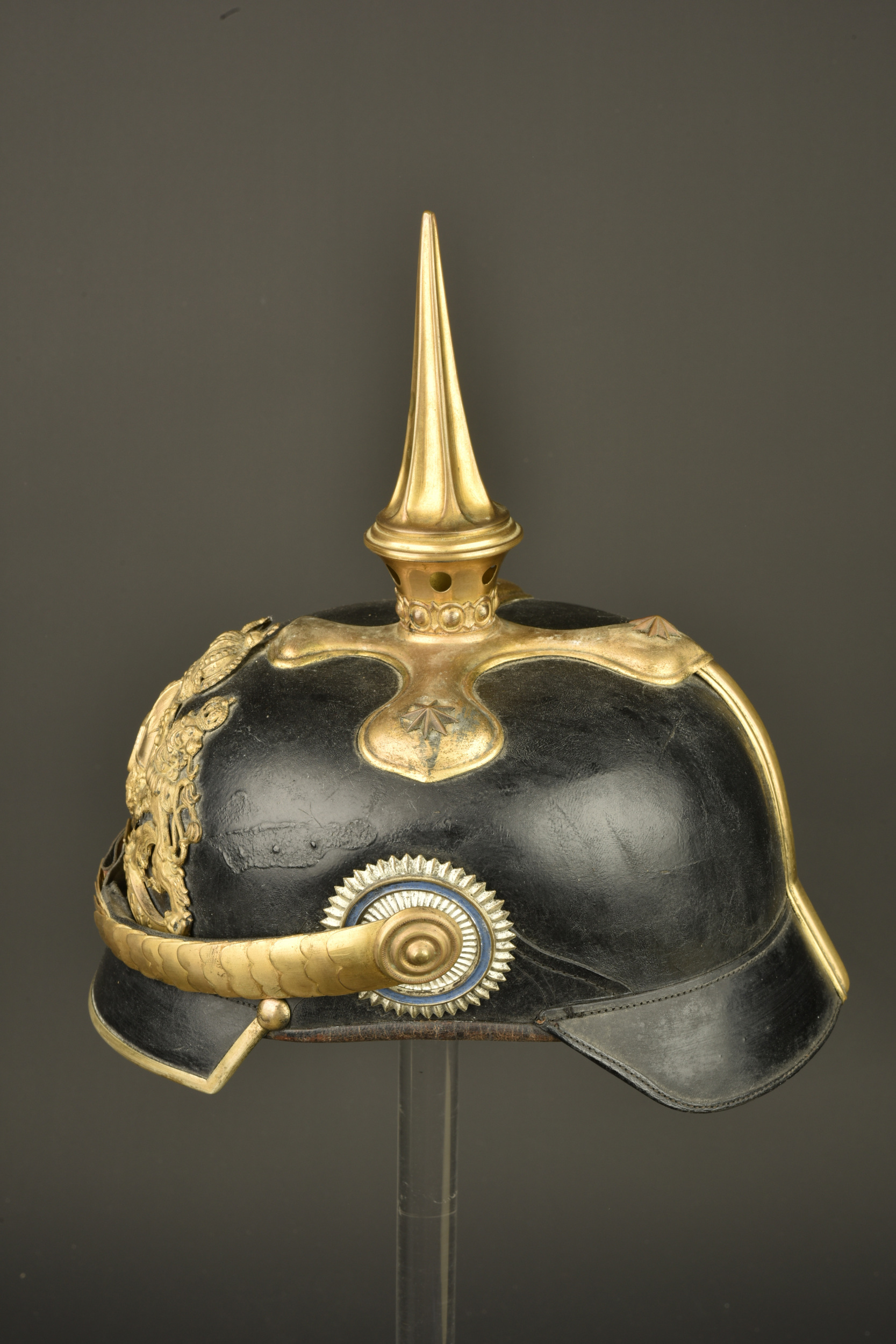 Casque à pointe d'officier bavarois. Bavarian officer’s pickelhaube — photo 15