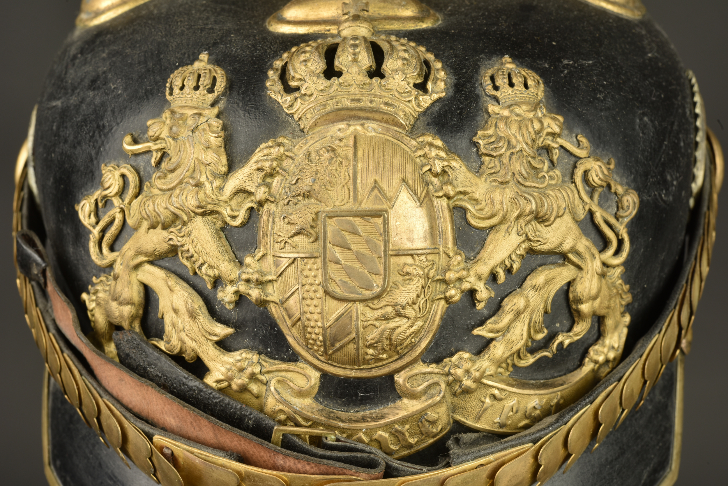 Casque à pointe d'officier bavarois. Bavarian officer’s pickelhaube — photo 16